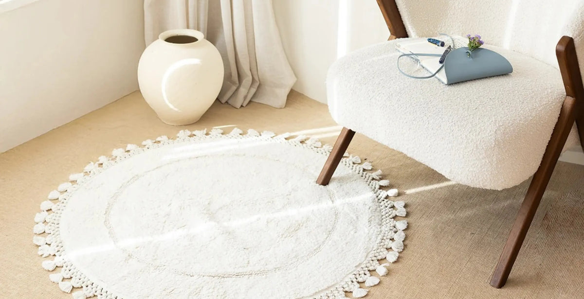 Yuvarlak Banyo Halısı Ölçüleri: 120x120 ve Diğer Ebatlar