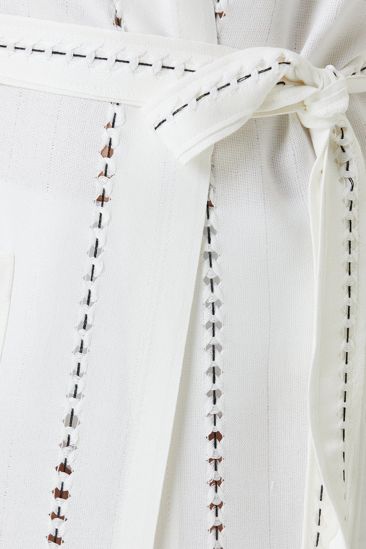 Serene Peştamal Kadın Bornoz - Siyah Örgü Ajur