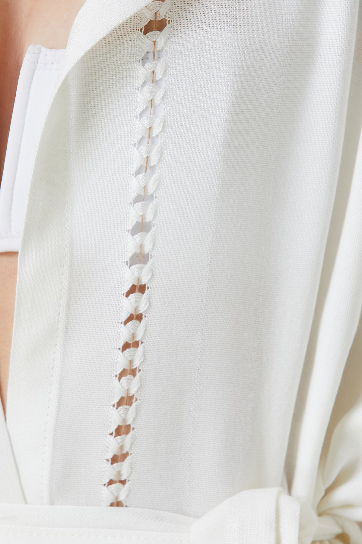 Serene Peştamal Kadın Bornoz - Kahve Örgü Ajur