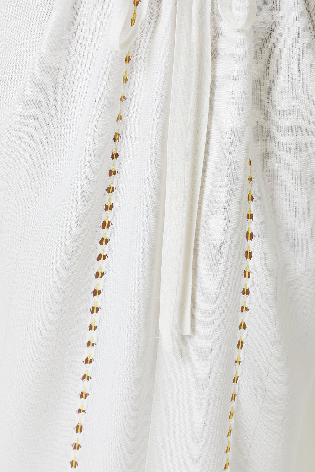 Serene Long Beach Dress - Yellow Knitted Openwork