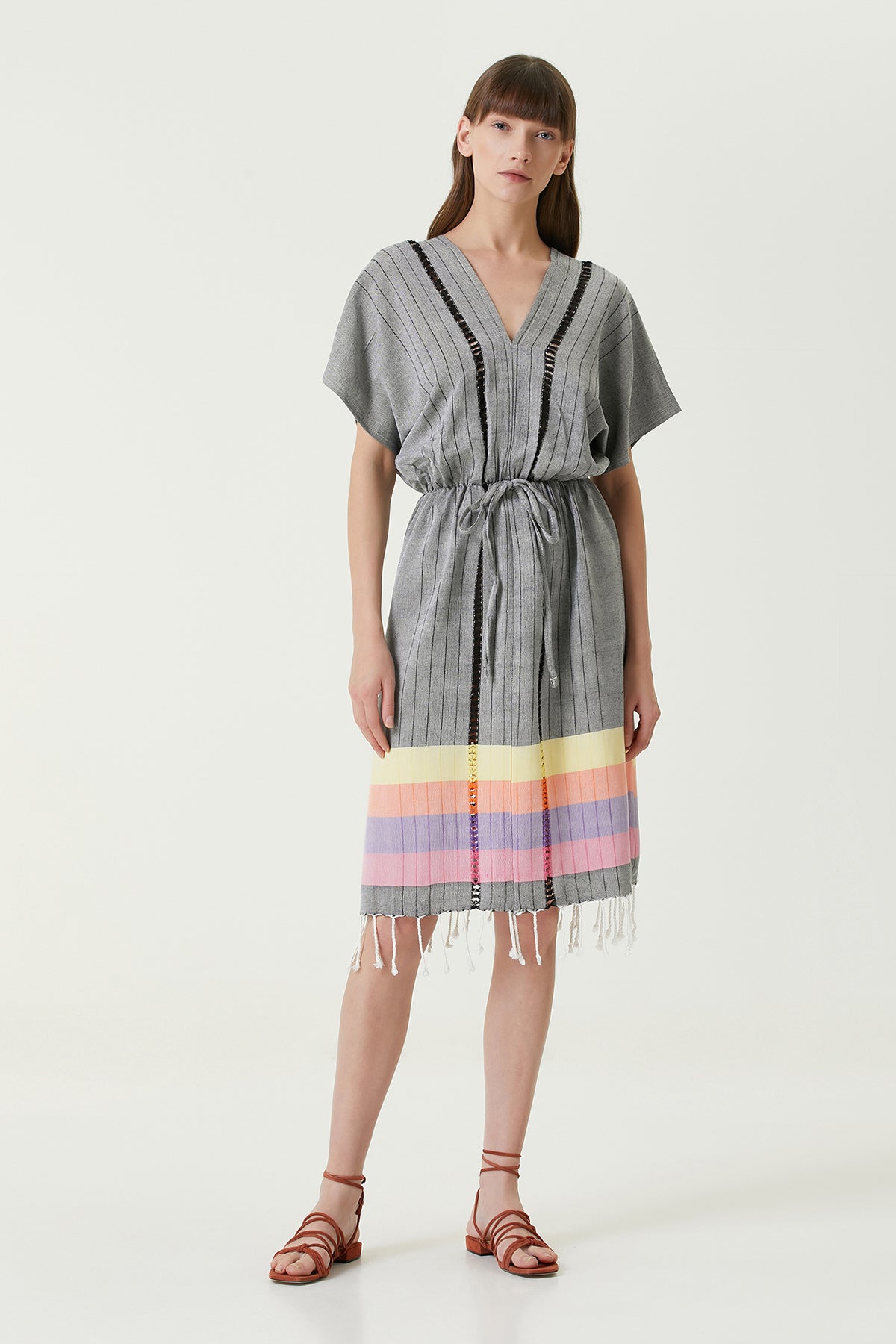 Serene Long Beach Dress - Black