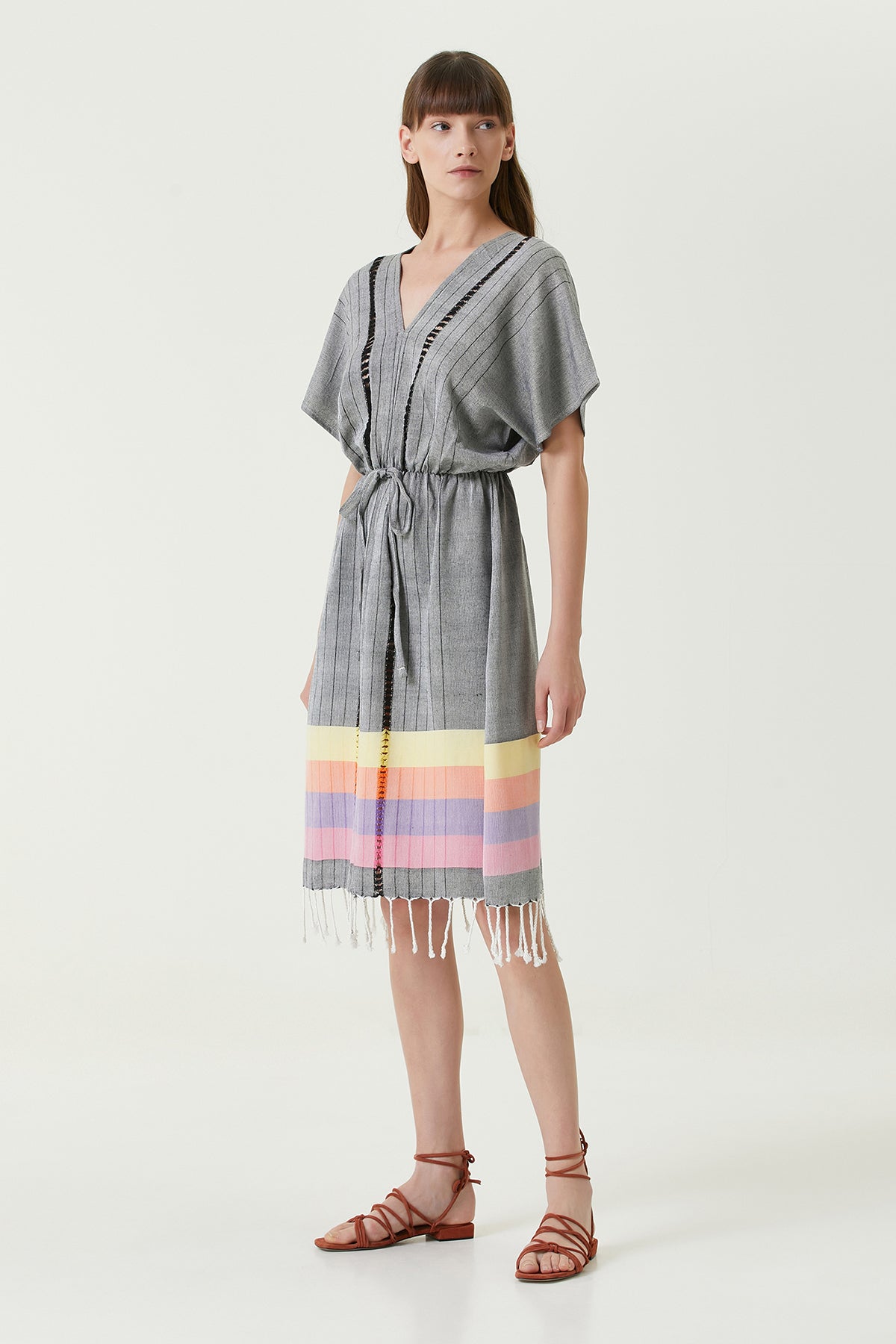 Serene Uzun Plaj Elbisesi - Siyah