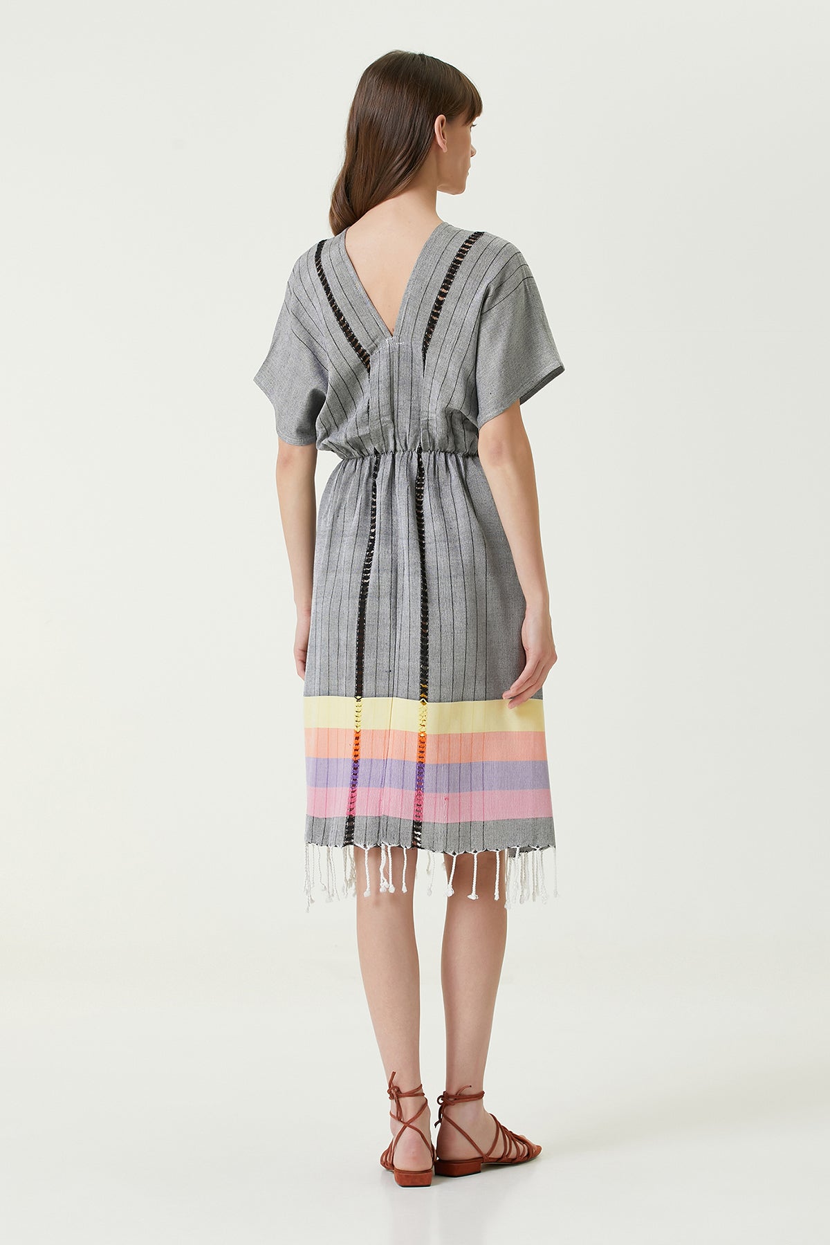 Serene Uzun Plaj Elbisesi - Siyah