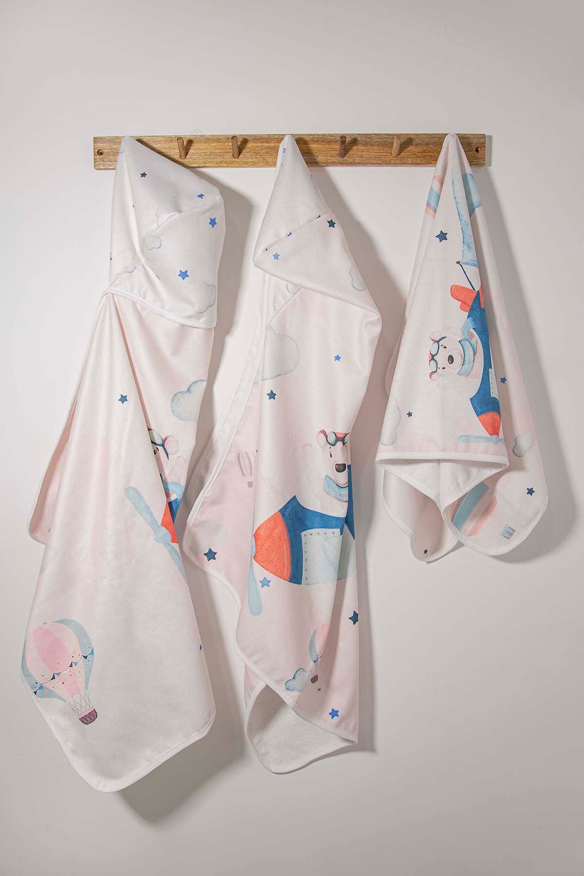 Pilot Ayı Çocuk Panço 65x125