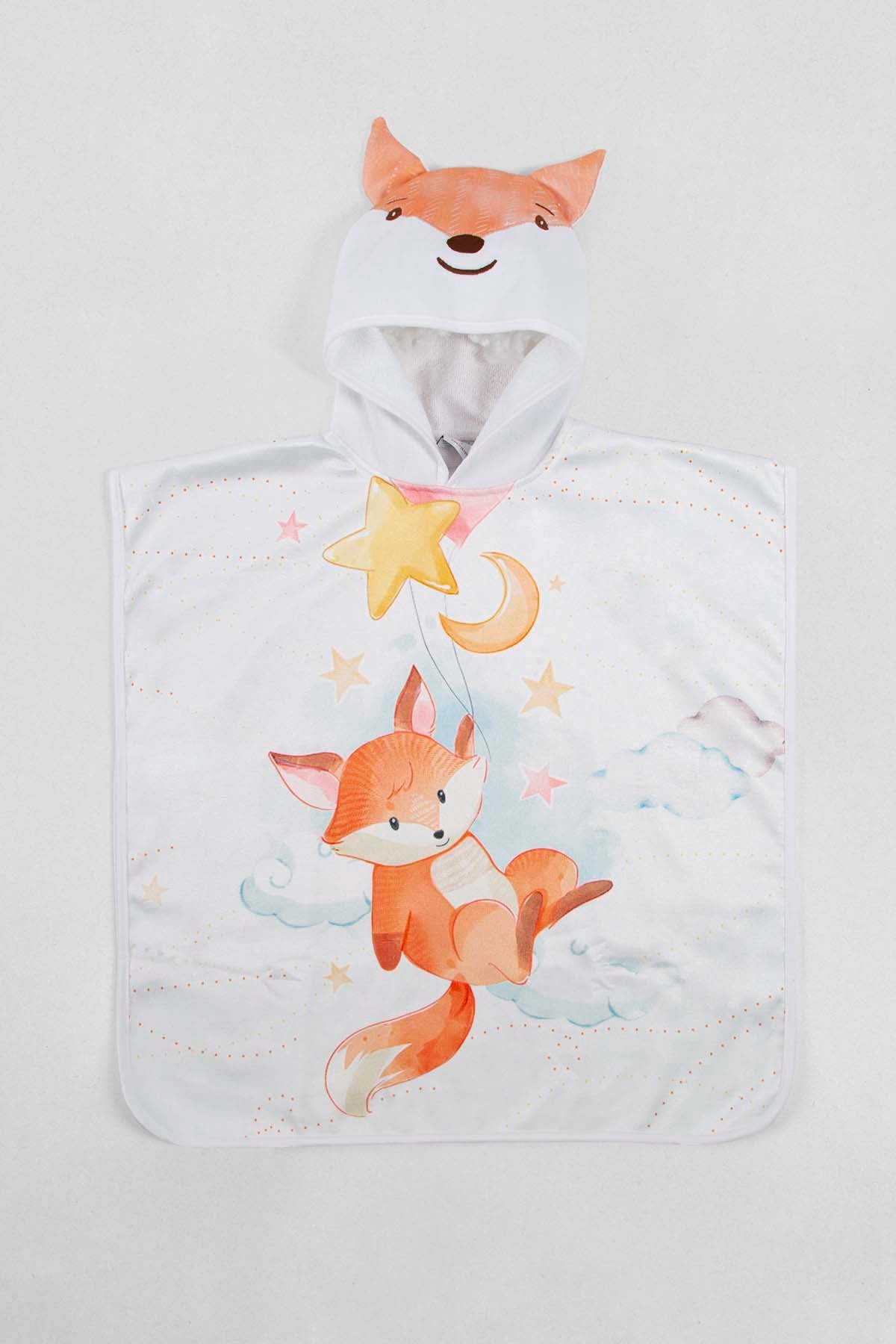 Happy Fox Child Poncho