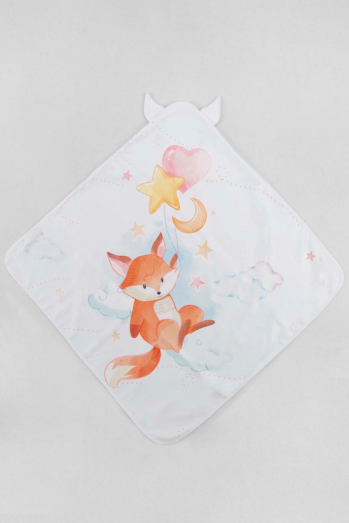 Happy Fox Swaddle Towel 75x75
