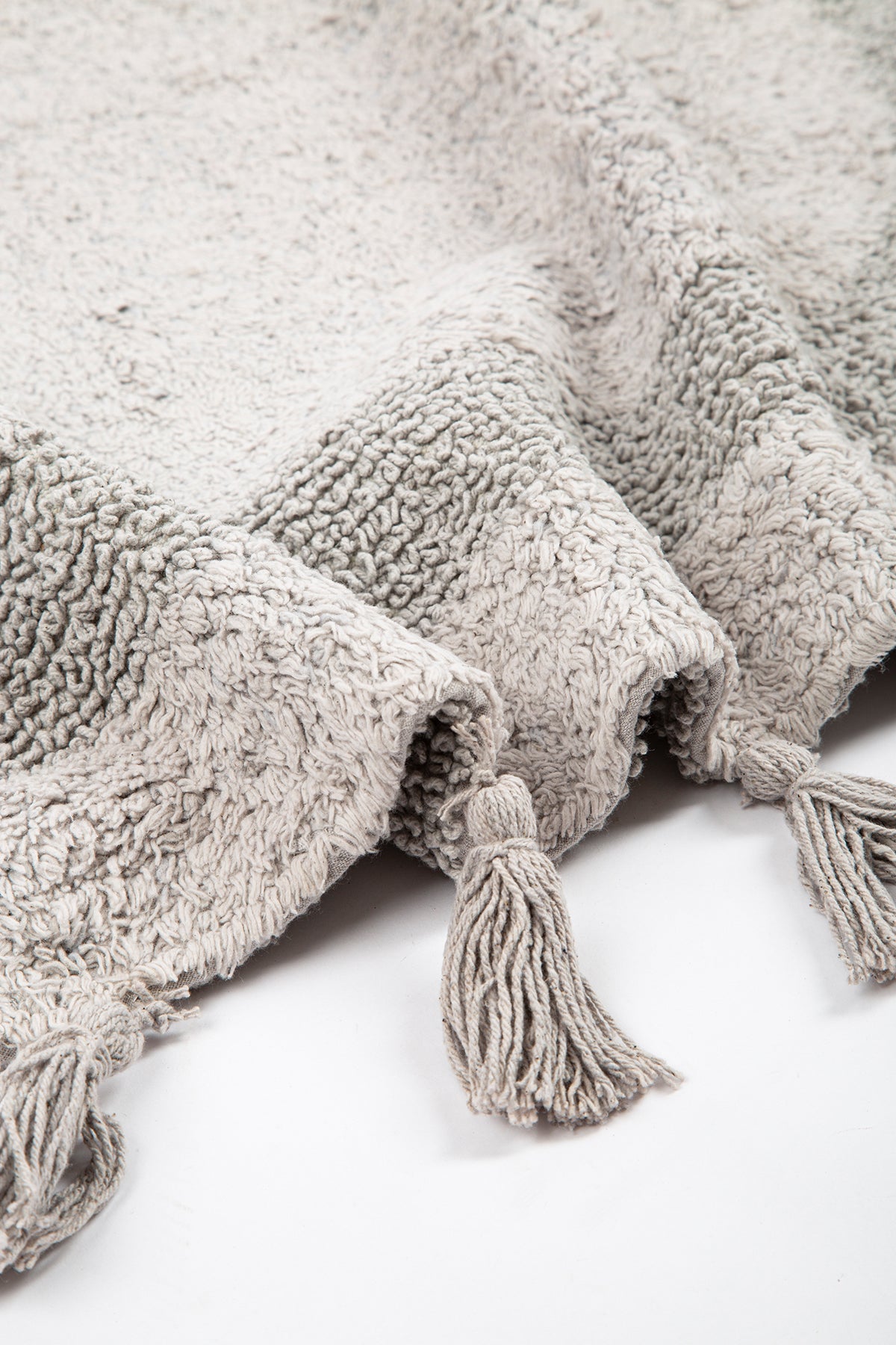 Hana 2 Piece Bath Mat Set 100% Cotton 40x60 + 60x90 Gray