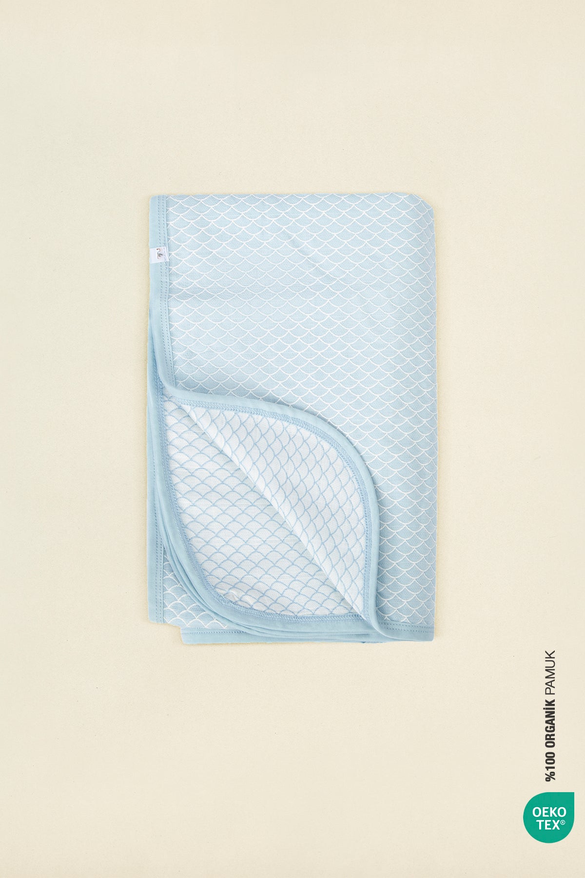 BebeMarin Mermaid Müslin Battaniye 120x120 Mavi