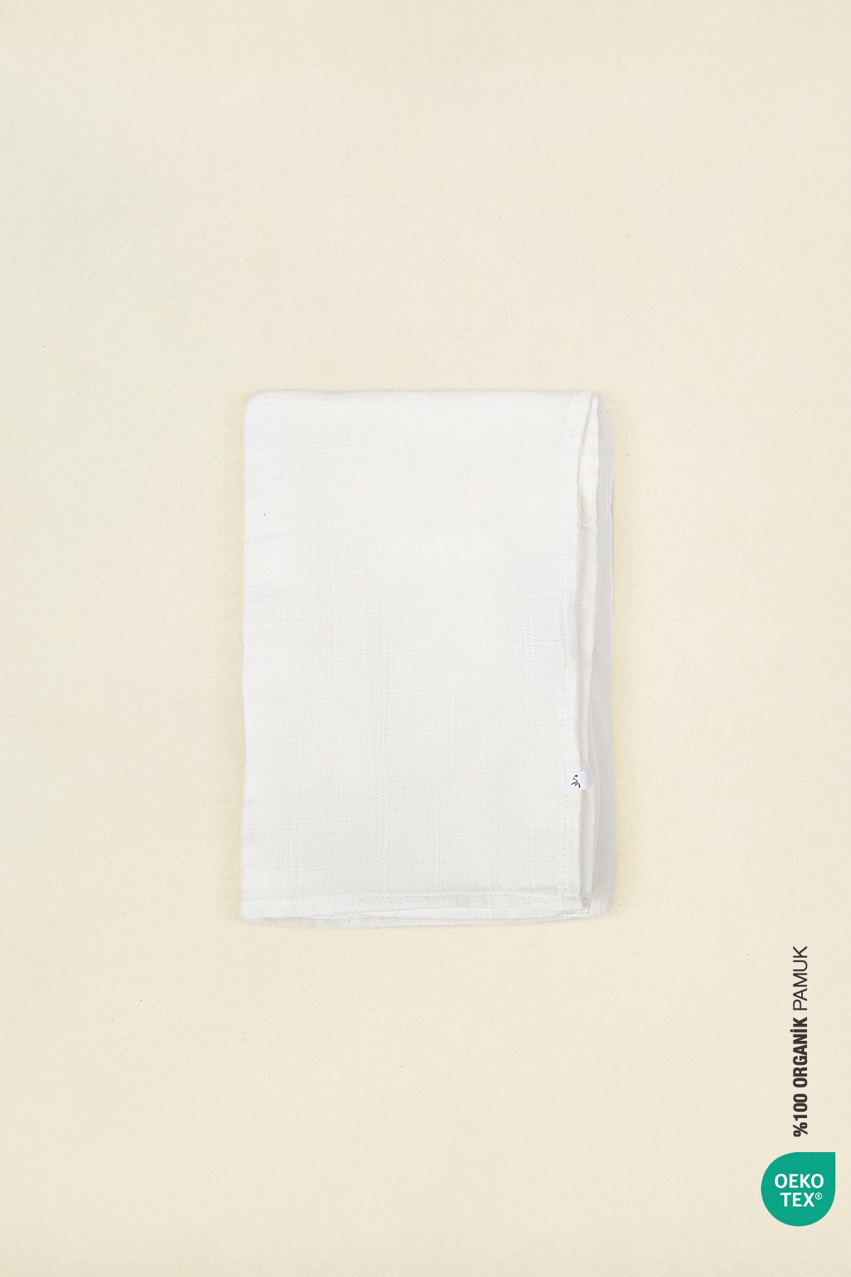 BebeMarin Çok Amaçlı Müslin Örtü 120x120 Beyaz