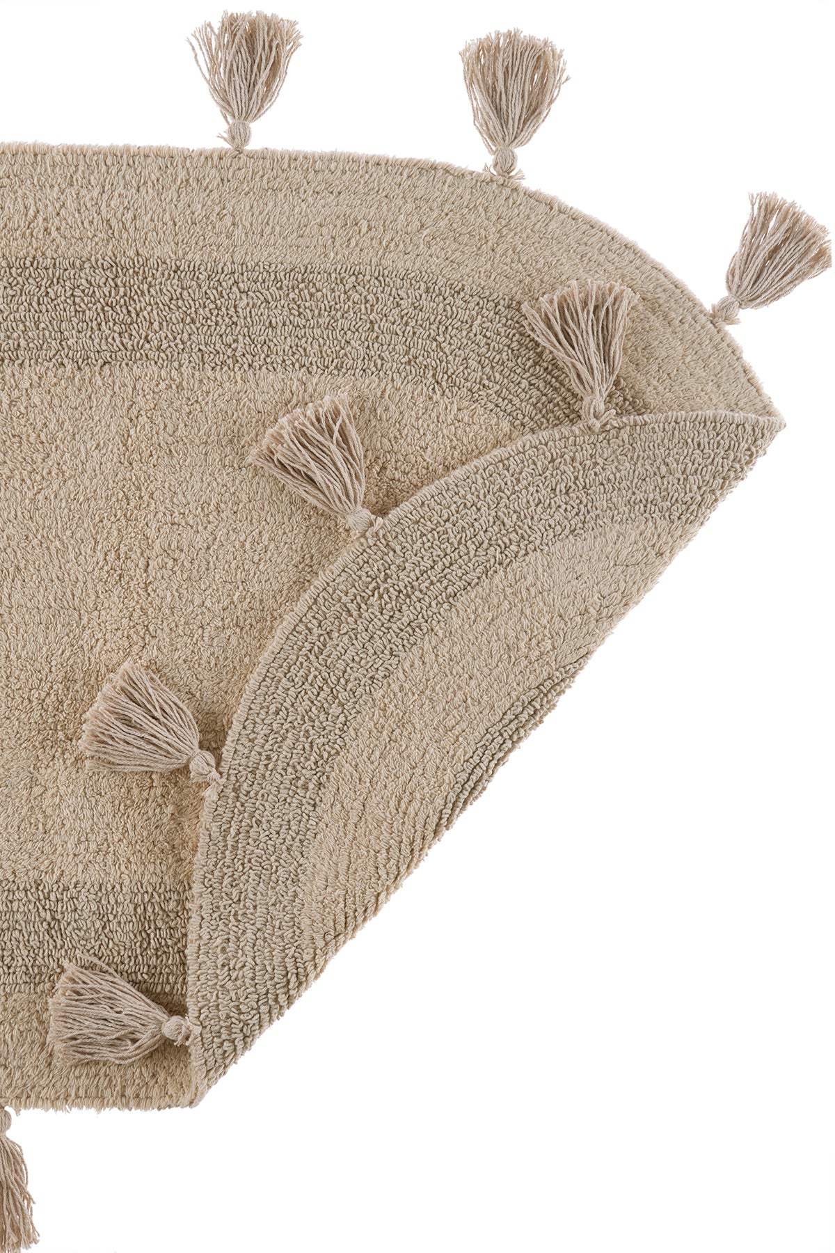 Hana 2 Piece Bath Mat Set 100% Cotton 40x60 + 60x90 Beige