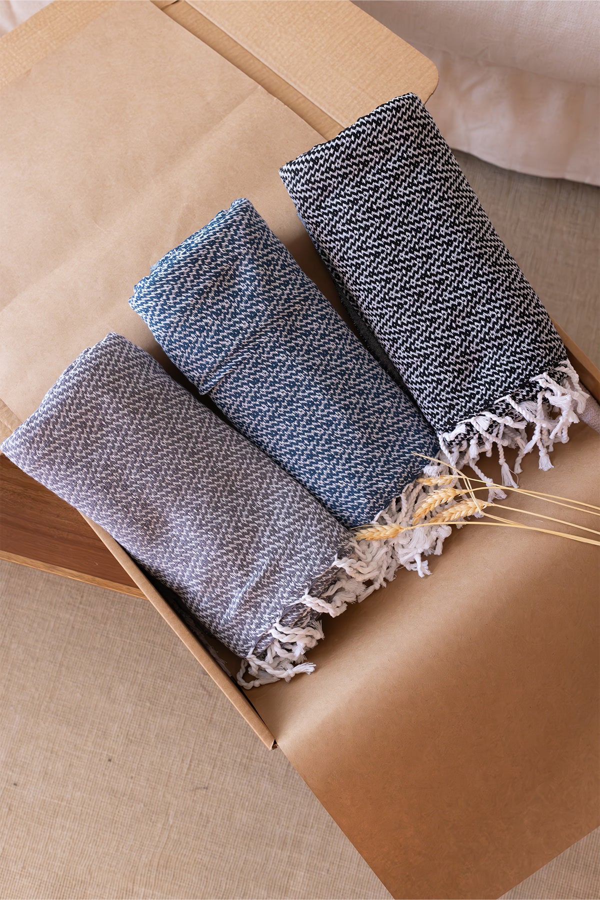 Ilgın 3'lü Peştamal Hediye Seti 90x170 | 3 Adet Peştamal