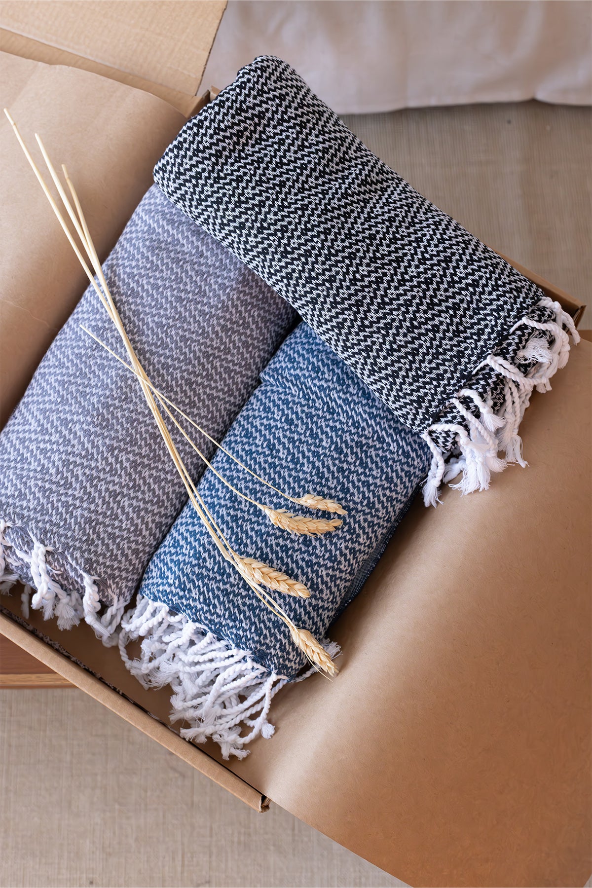 Ilgın 3'lü Peştamal Hediye Seti 90x170 | 3 Adet Peştamal