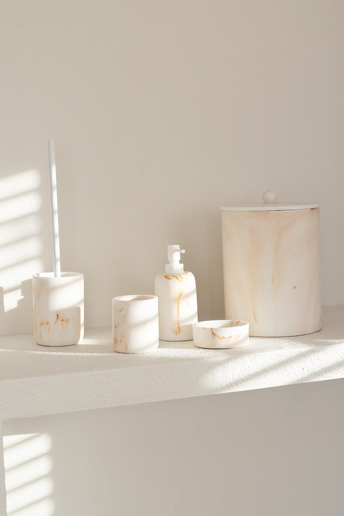 Cloud 3 Parça Banyo Seti Bej