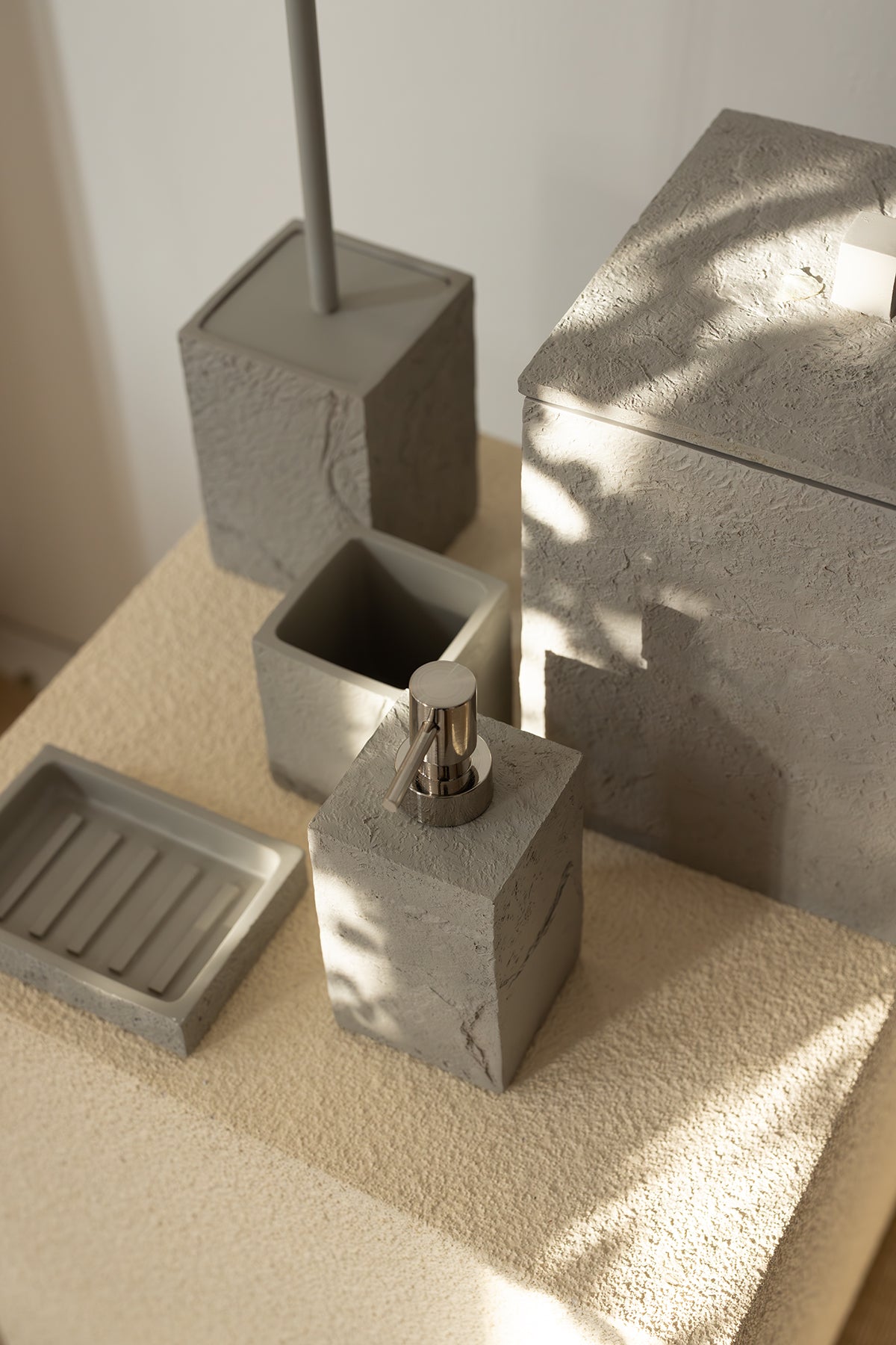 Terra 3 Parça Banyo Seti Gri