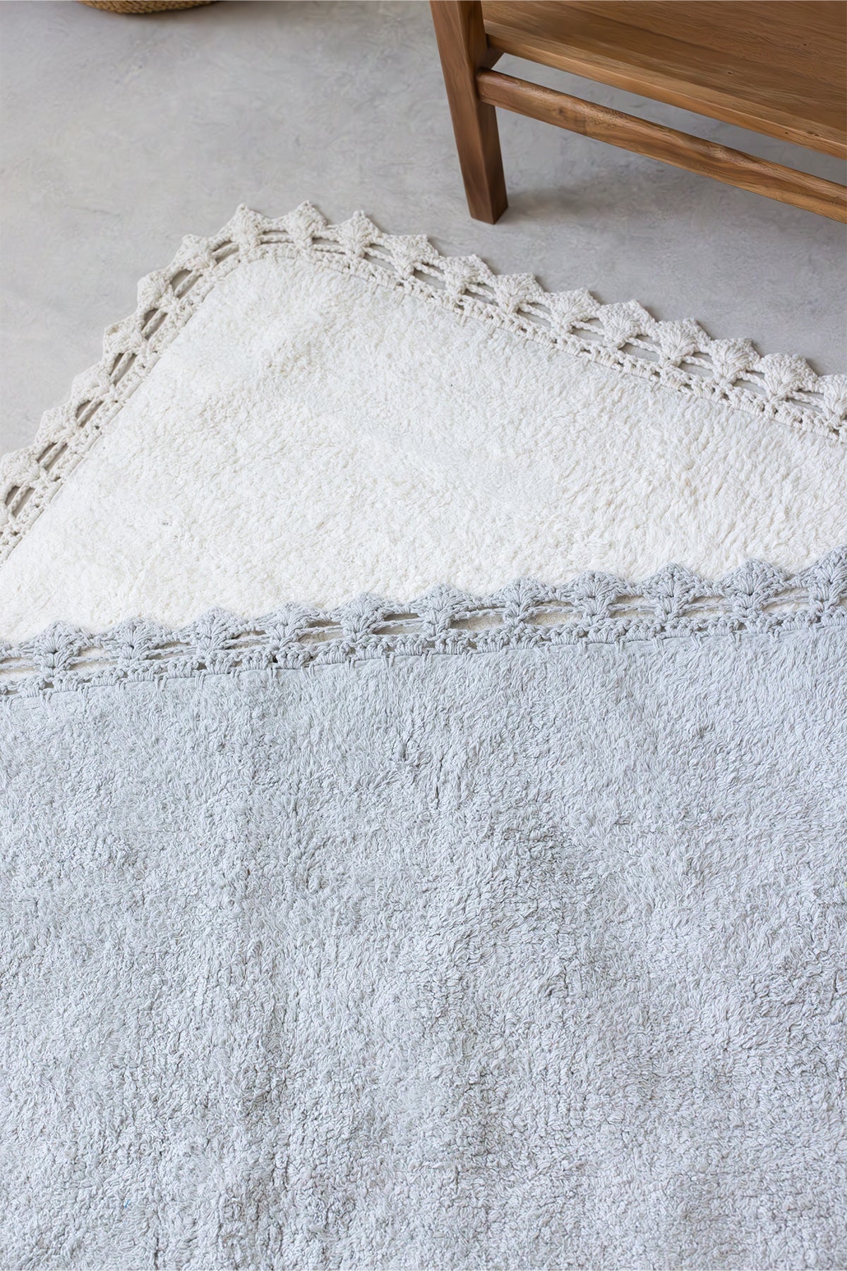 Rona Single Bath Mat Grey 100% Cotton 70x110