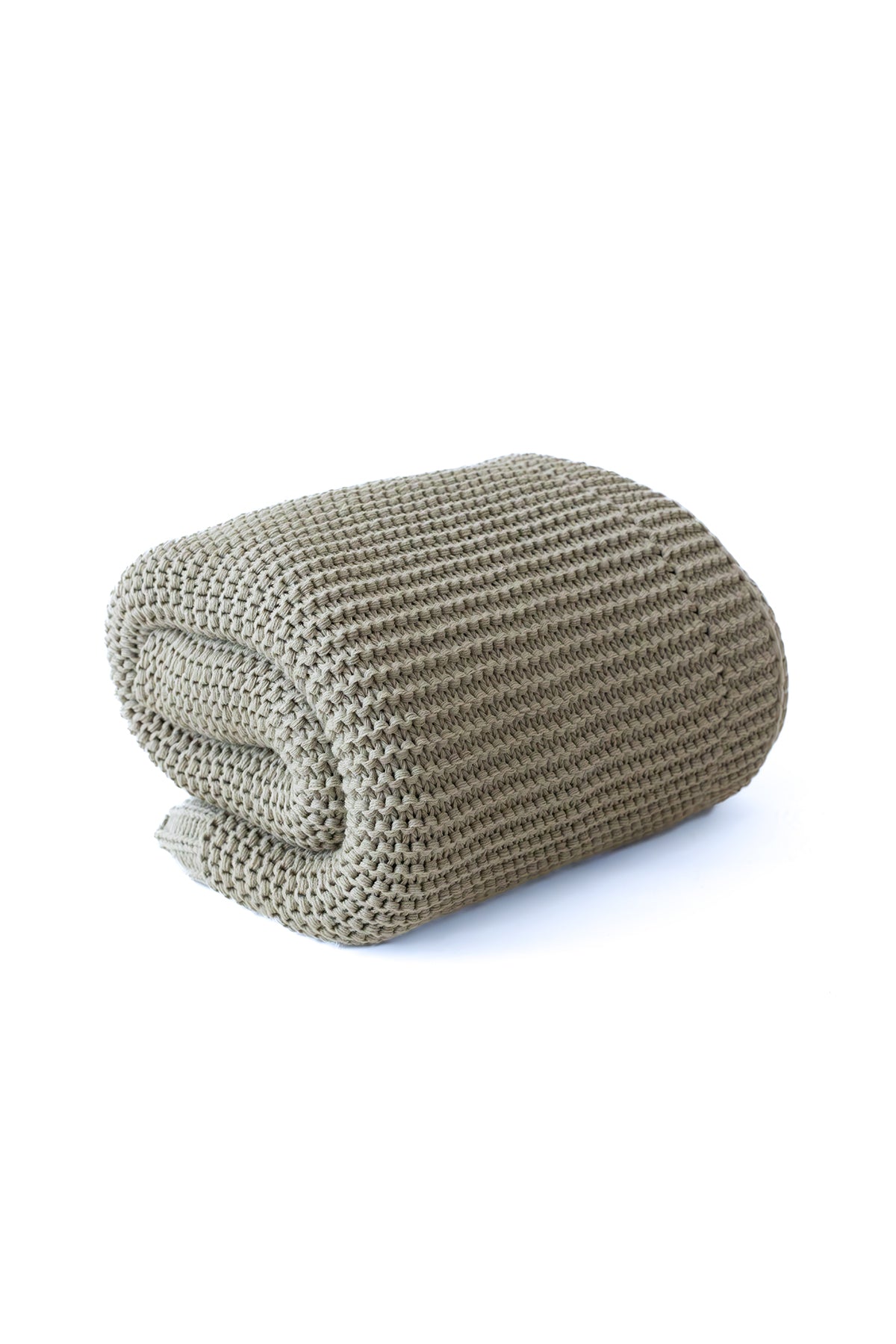 Sage Knitted Blanket 130x170 Mint