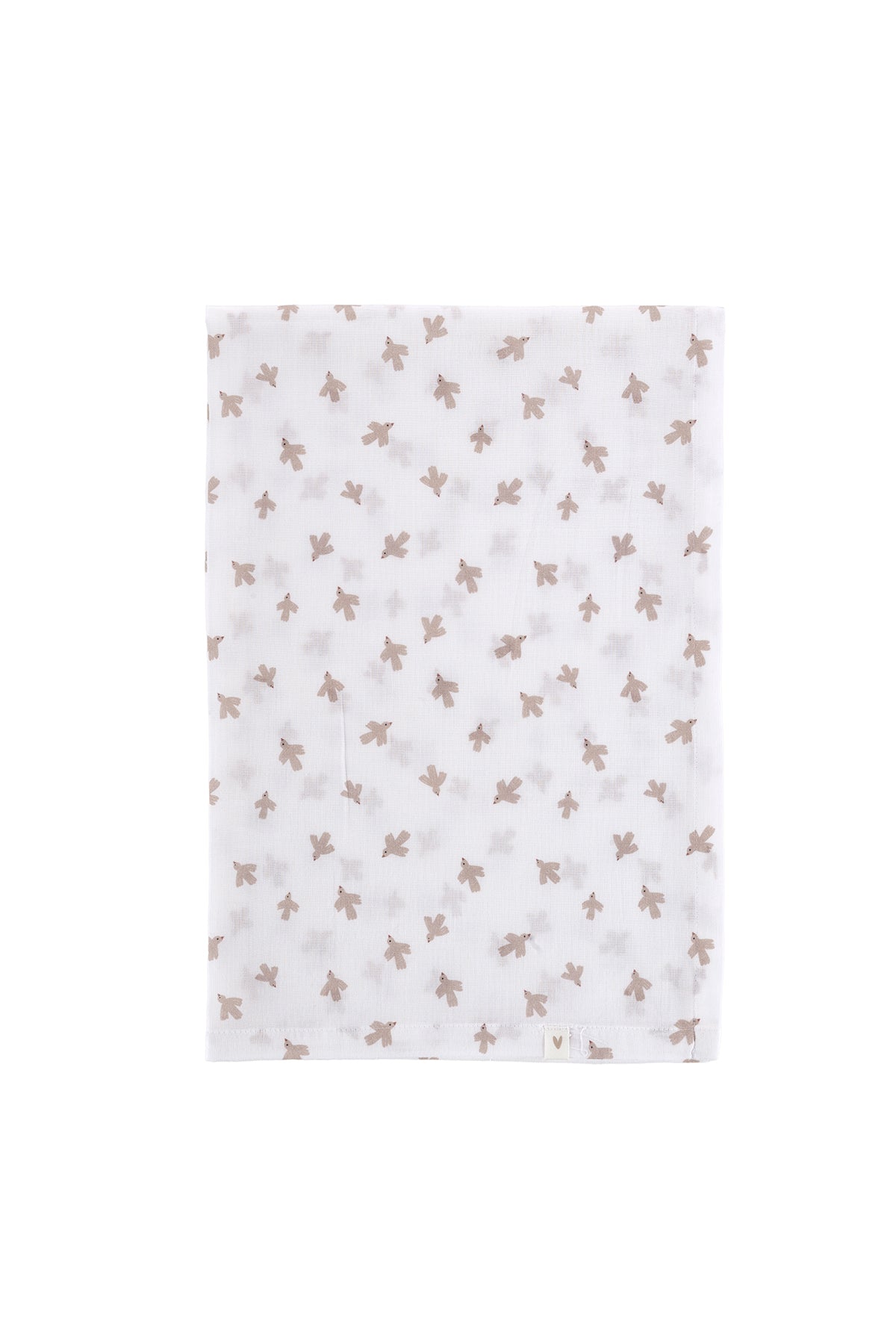 Birdie 2-Piece Organic Cotton Newborn Gift Set White | Sleep Companion, Muslin Blanket