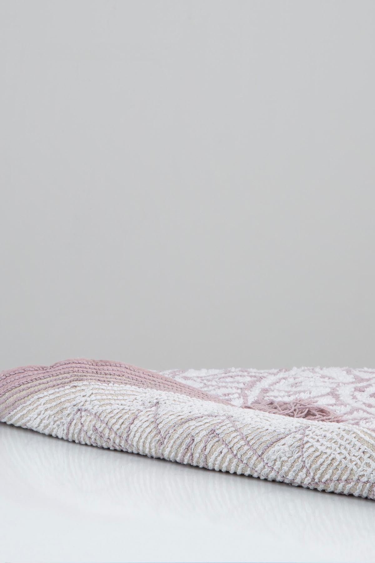 Pina Round Bath Mat 100% Cotton 100x100 Grey