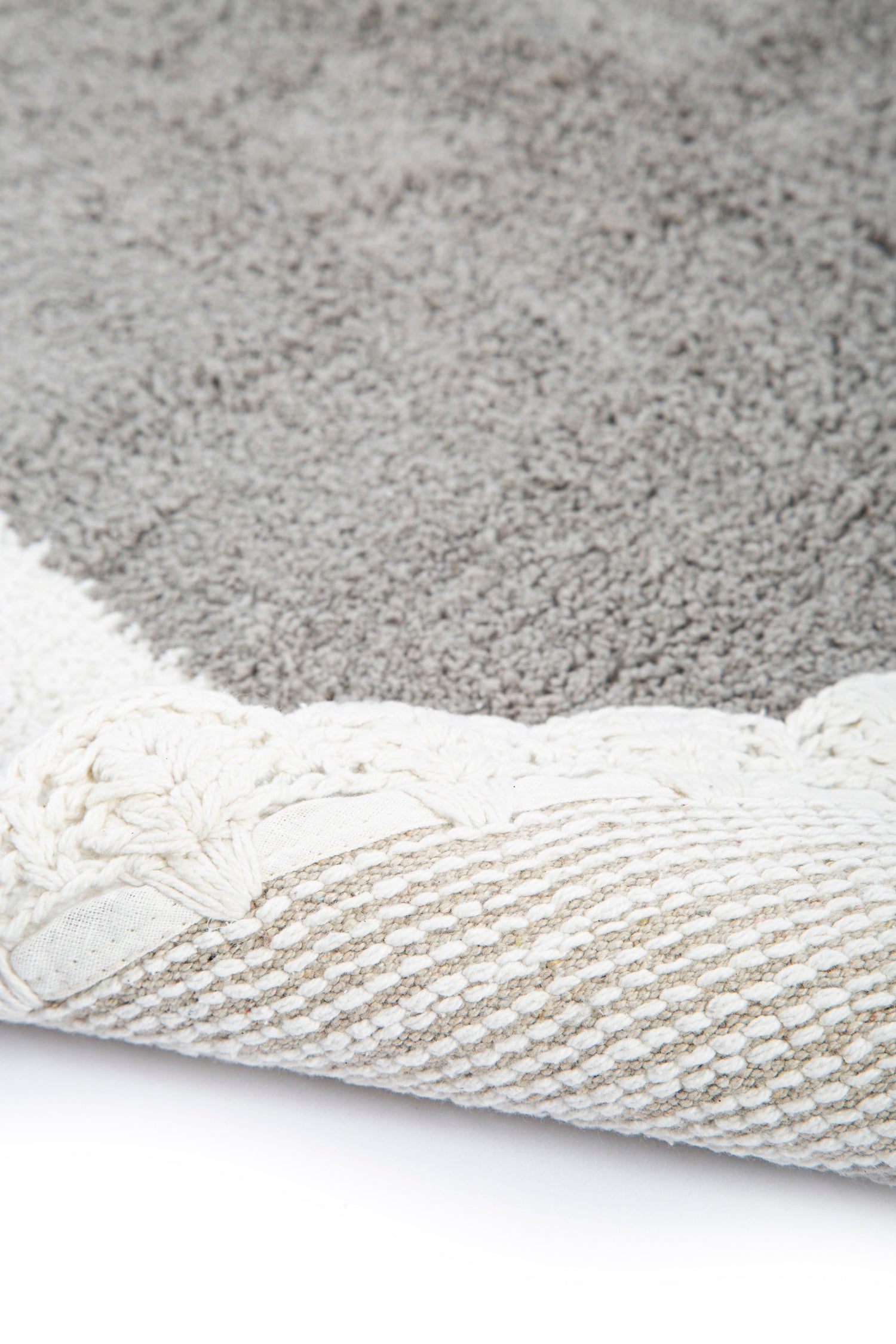 Bianca 2 Piece Bath Mat Set 100% Cotton 40x60 + 60x90 Gray