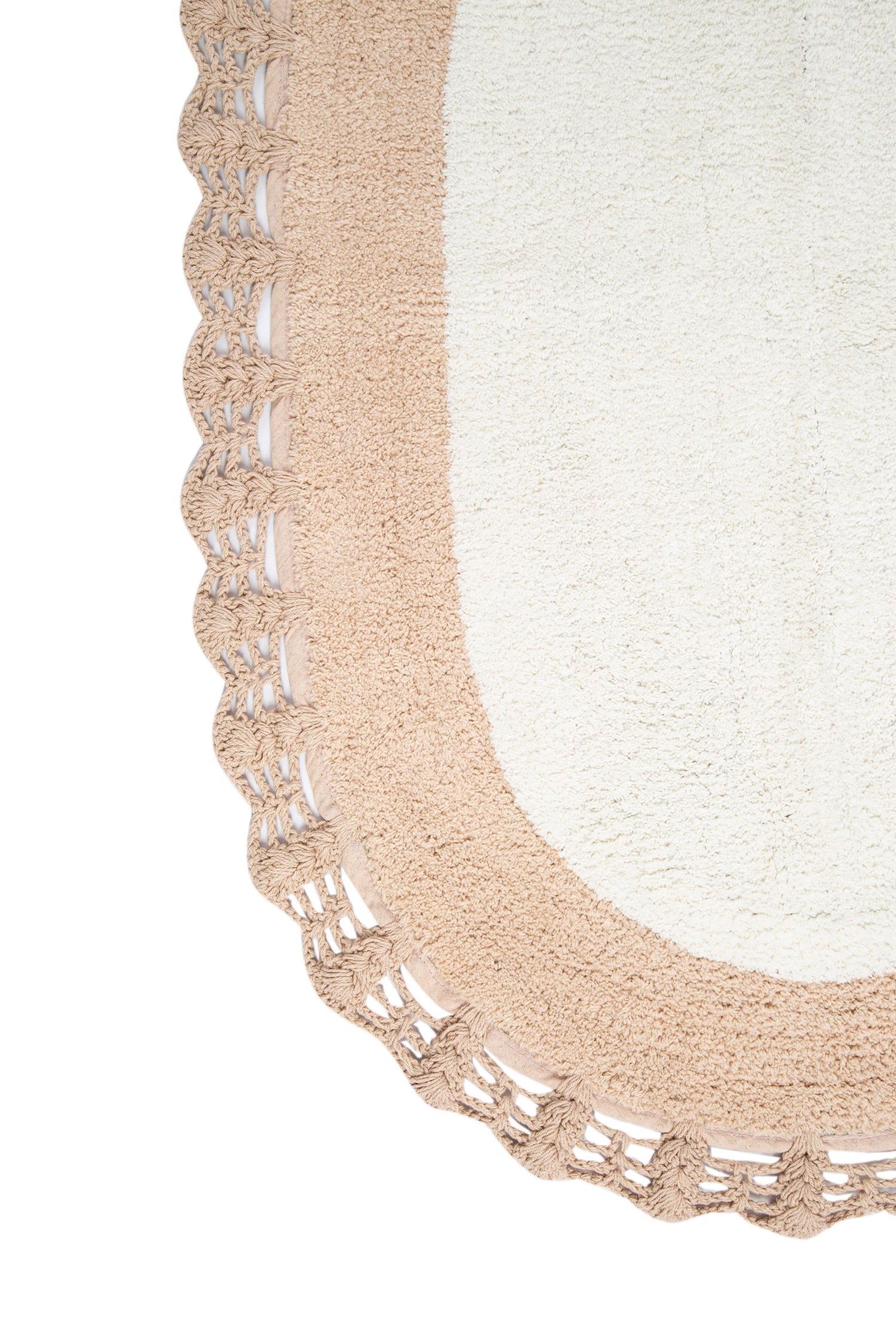 Bianca 2 Piece Bath Mat Set 100% Cotton 40x60 + 60x90 Ecru