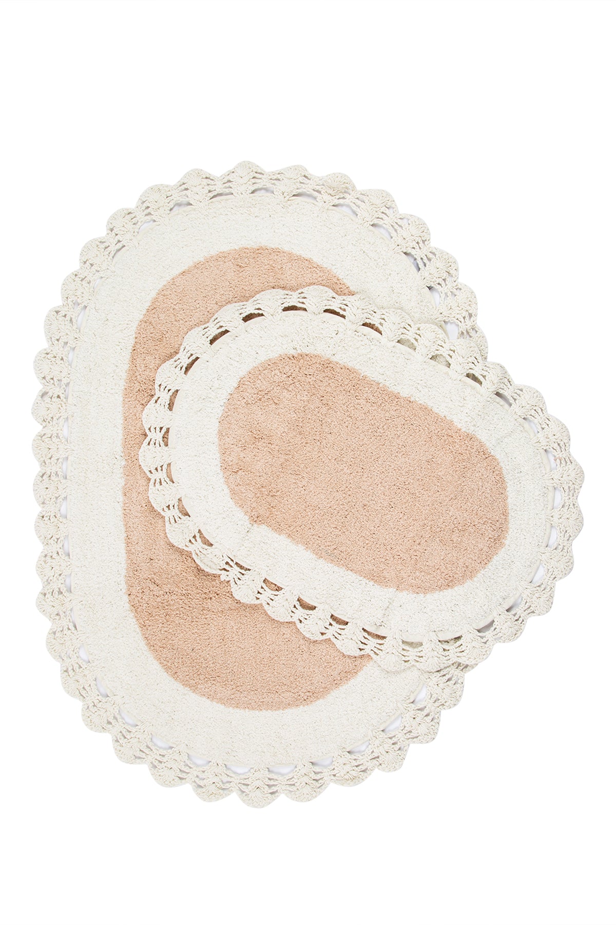 Bianca 2 Piece Bath Mat Set 100% Cotton 40x60 + 60x90 Brown