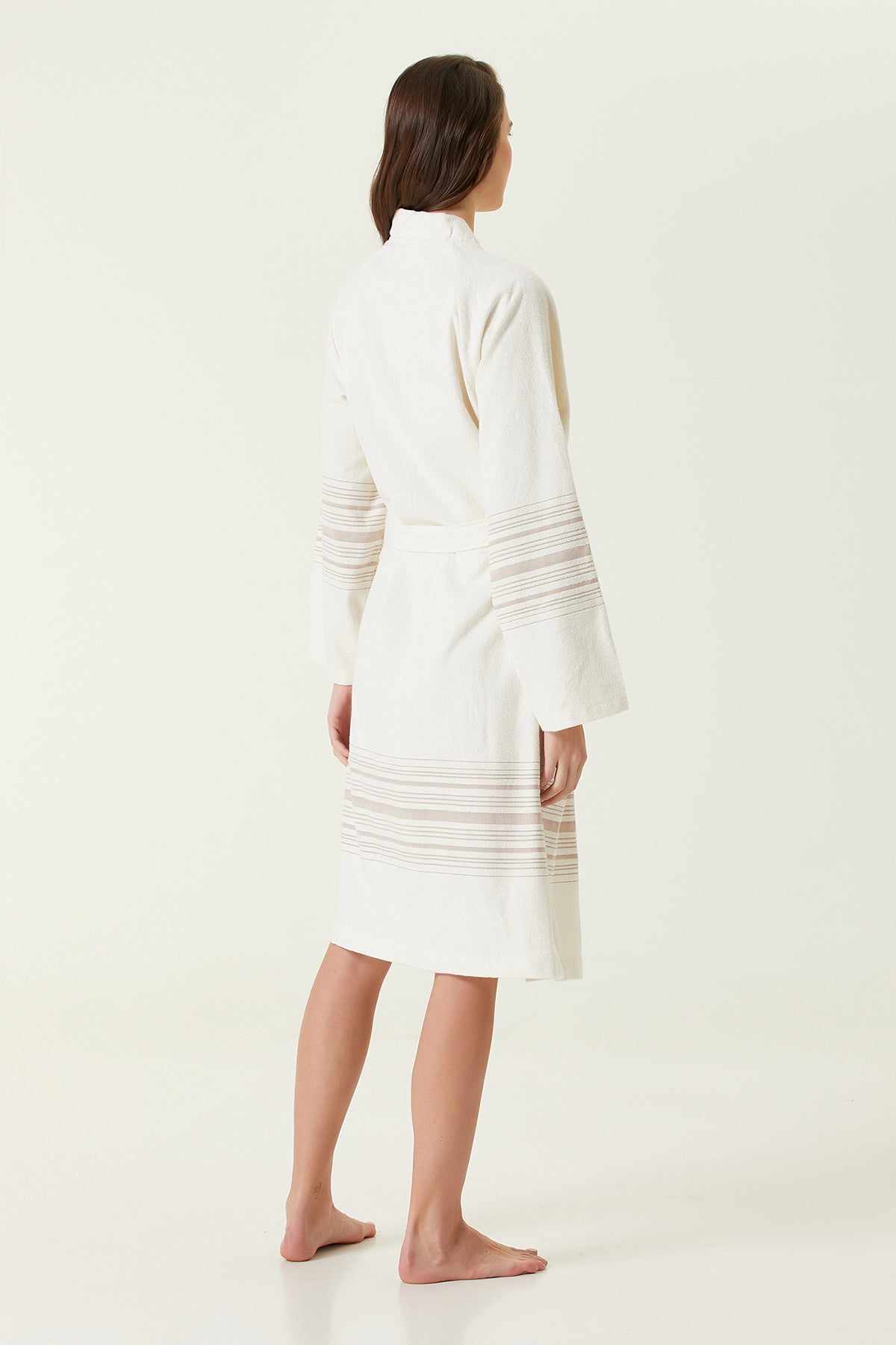 New Derin SPA Kadın Bornoz Ekru