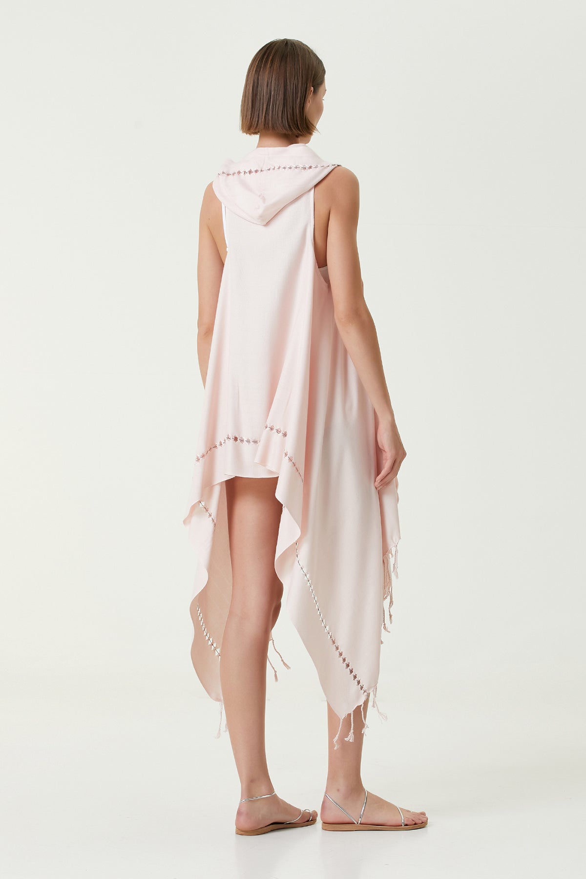 Layla Hooded Dress Powder