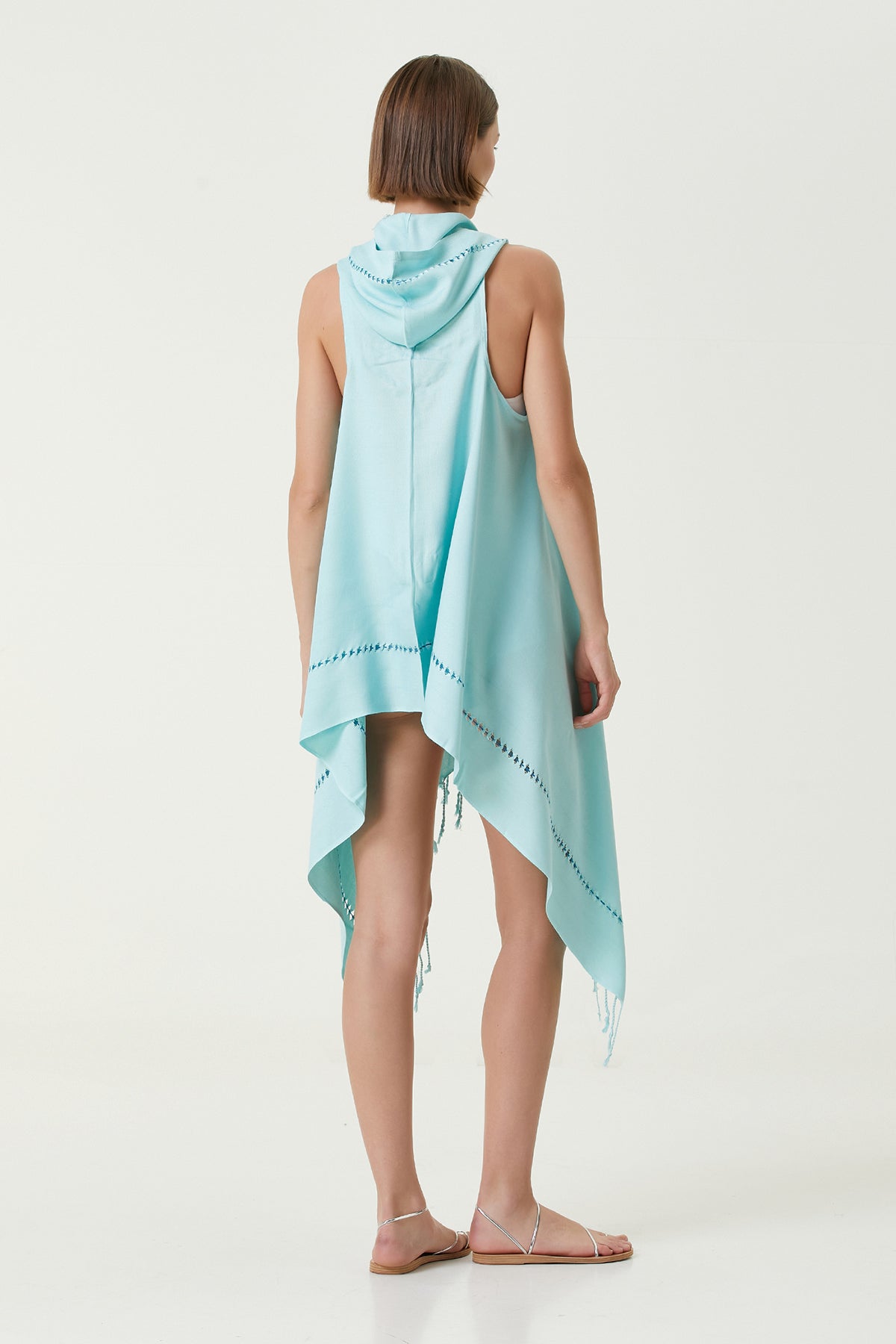 Layla Kapüşonlu Elbise Yeşil