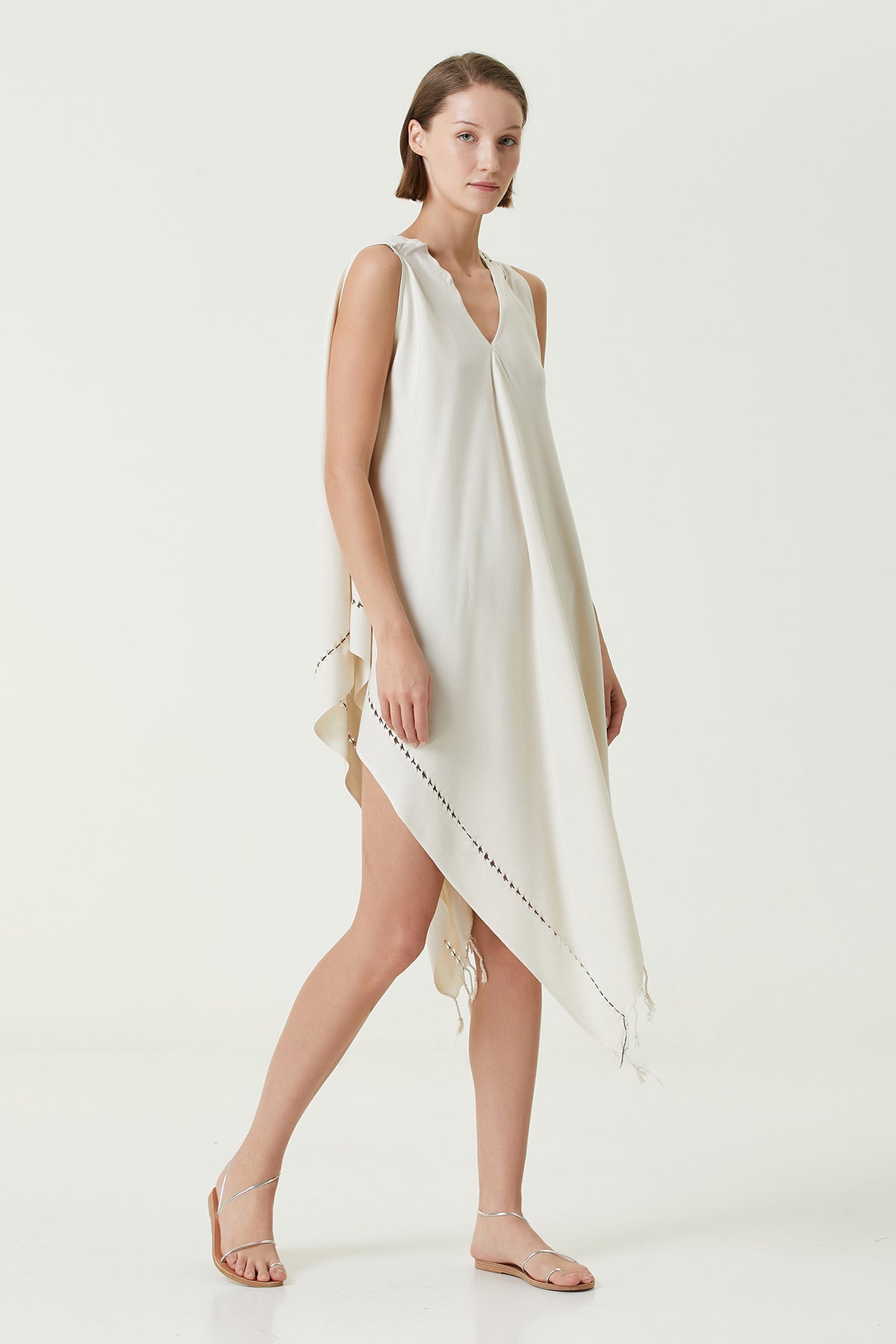 Layla Askılı Elbise Bej