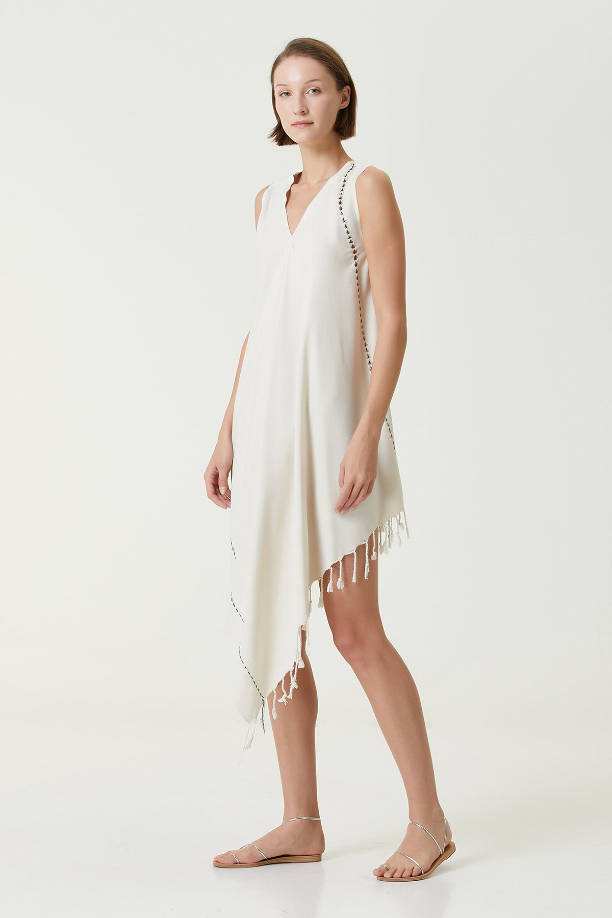 Layla Askılı Elbise Bej