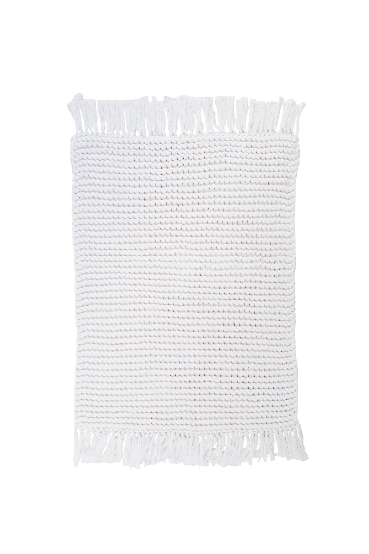 Lavish Single Bath Mat 100% Cotton 50x70 White