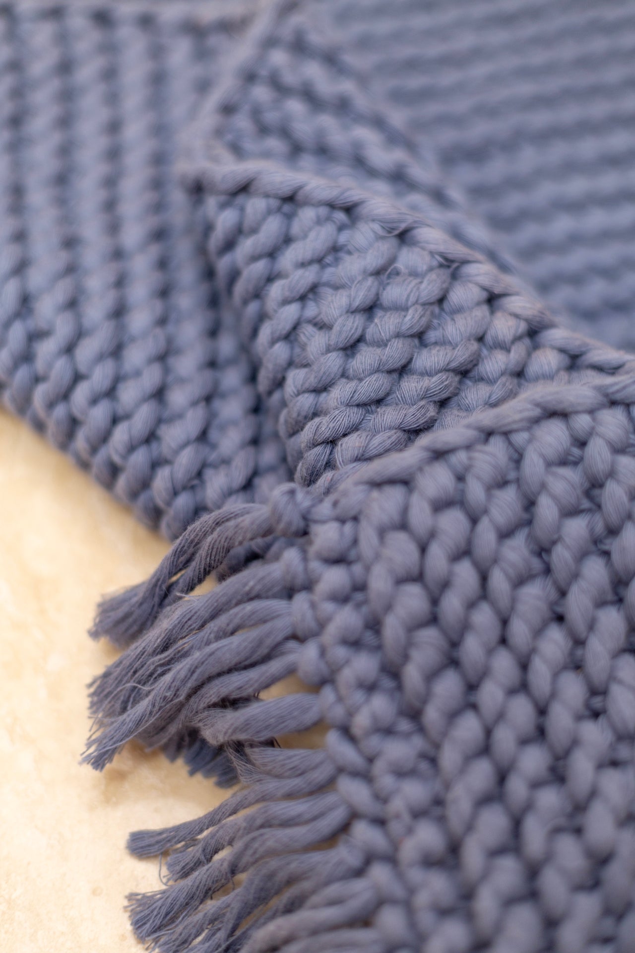 Lavish Single Bath Mat 100% Cotton 50x70 Blue