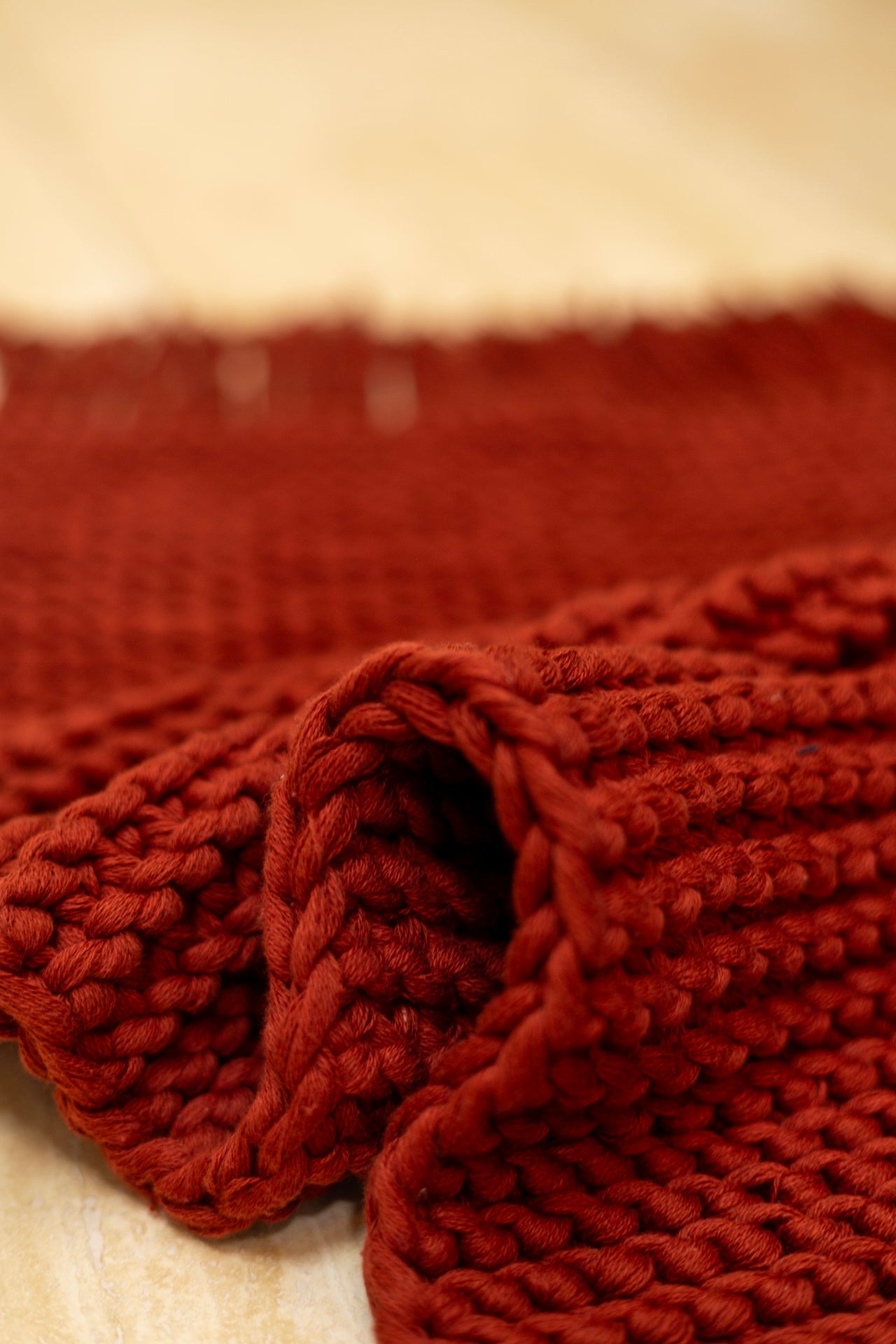 Lavish Single Bath Mat 100% Cotton 50x70 Red