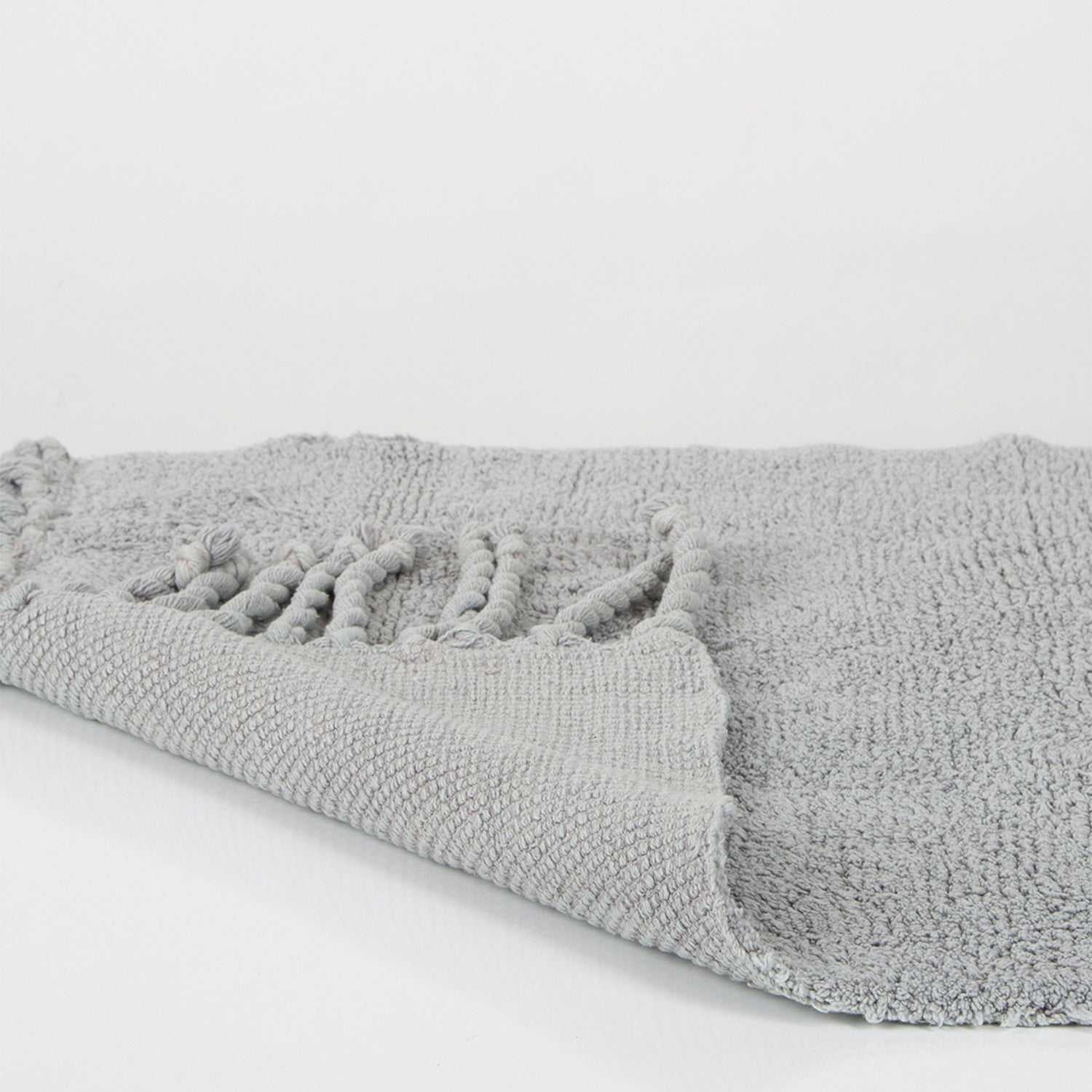 Paloma 2 Piece Bath Mat Set 100% Cotton 40x60 + 60x90 Gray