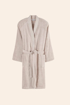 Mısır %100 Pamuk Kadın Bornoz Oyster Beige