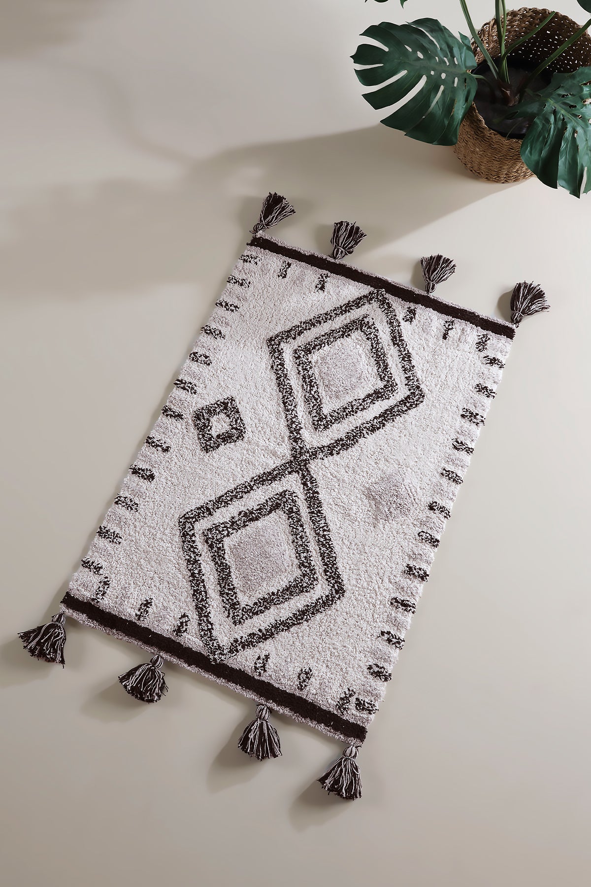 Martina Single Bath Mat 100% Cotton 60x90 Grey