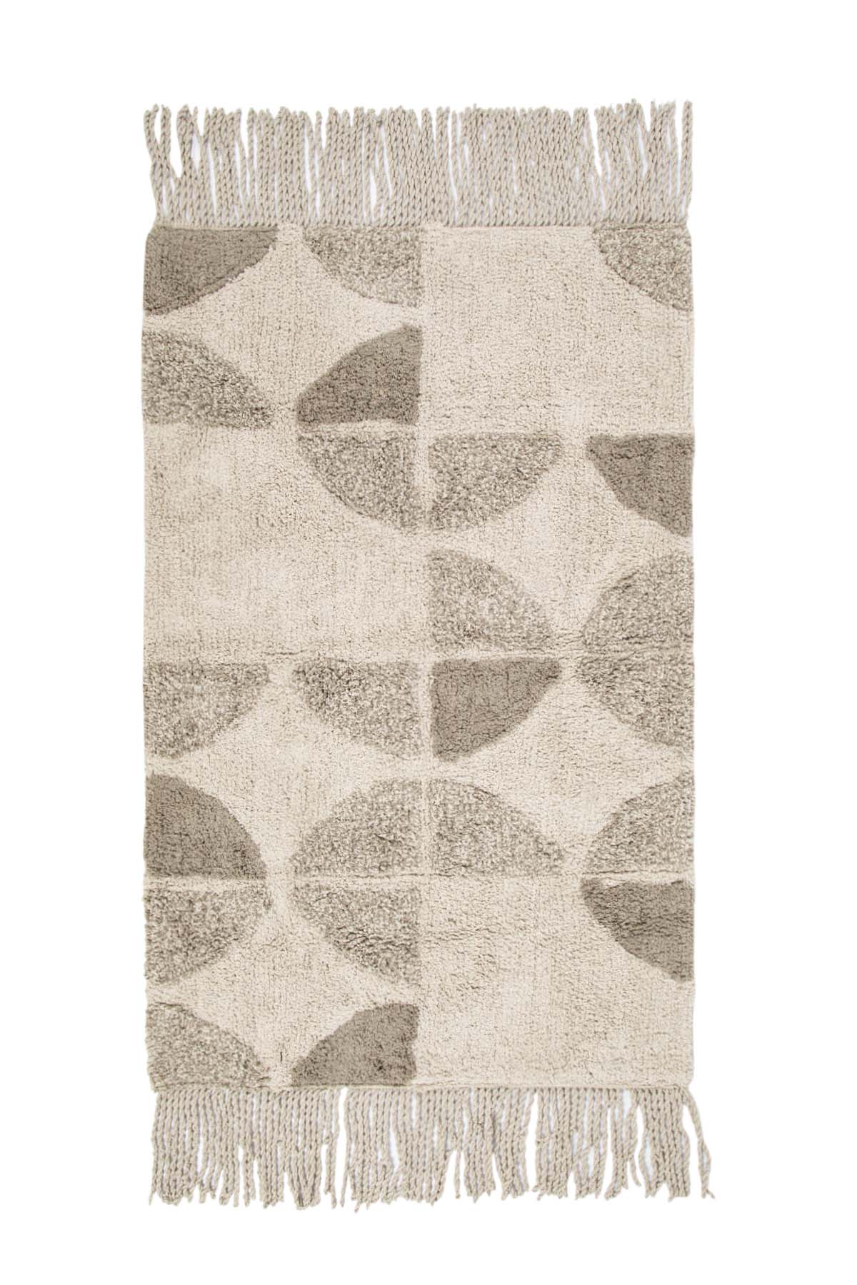 Brook Tekli Banyo Paspası %100 Pamuk 70x110 Bej