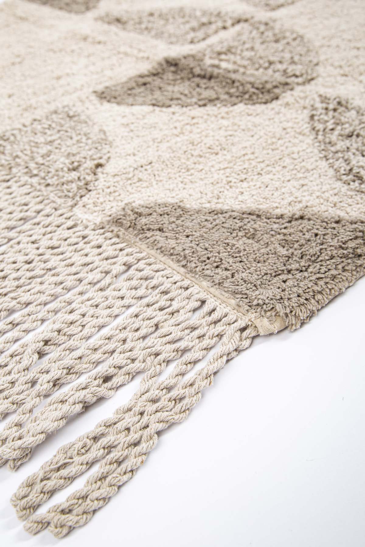 Brook Tekli Banyo Paspası %100 Pamuk 70x110 Bej