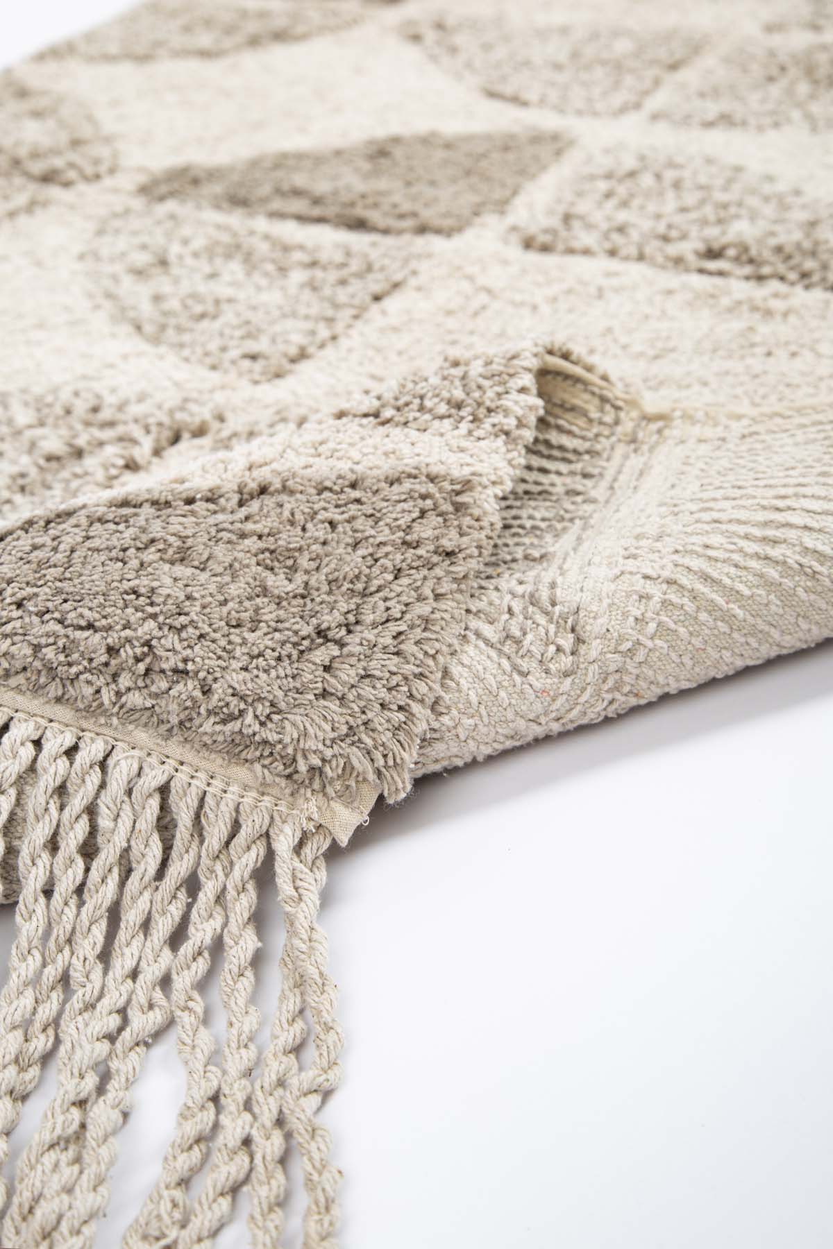 Brook Tekli Banyo Paspası %100 Pamuk 70x110 Bej