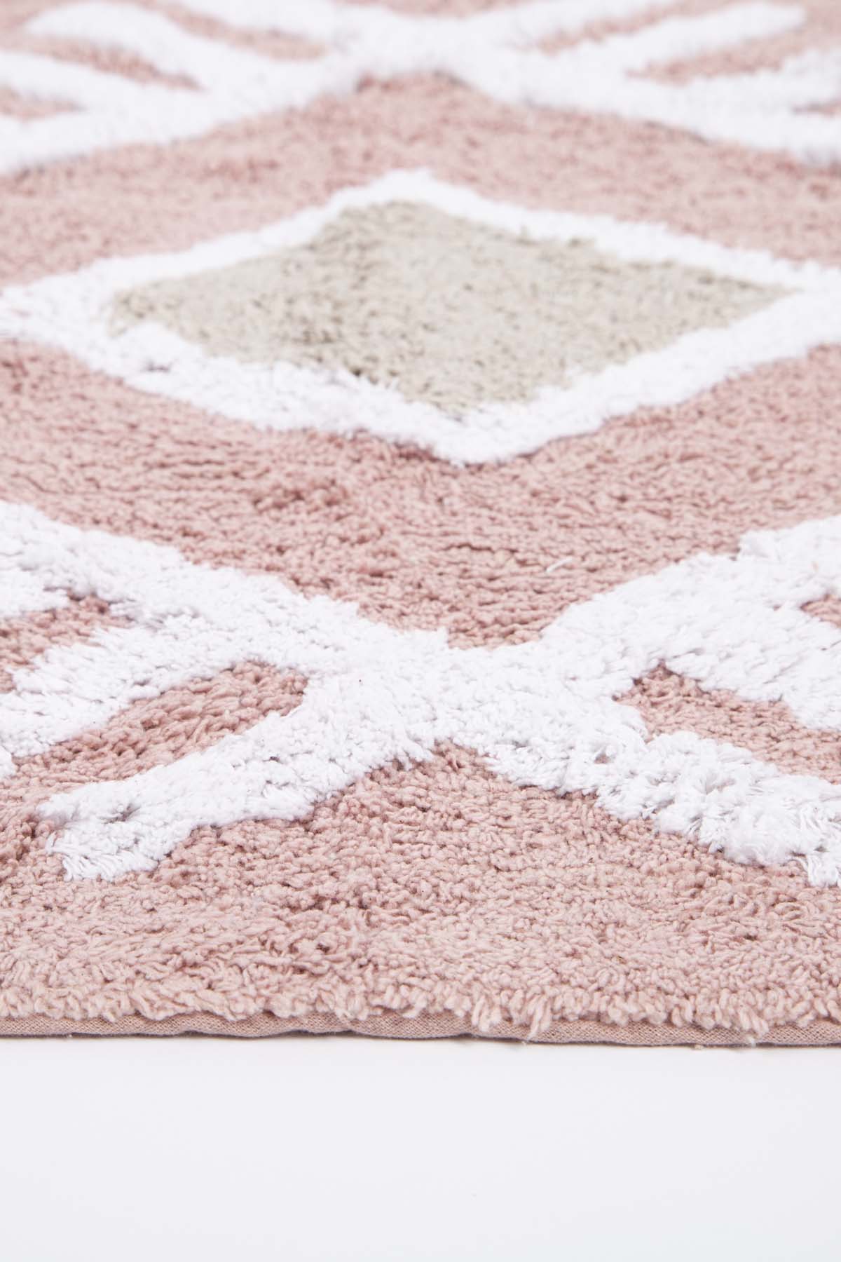 Nell Single Bath Mat 100% Cotton 60x90 Pink