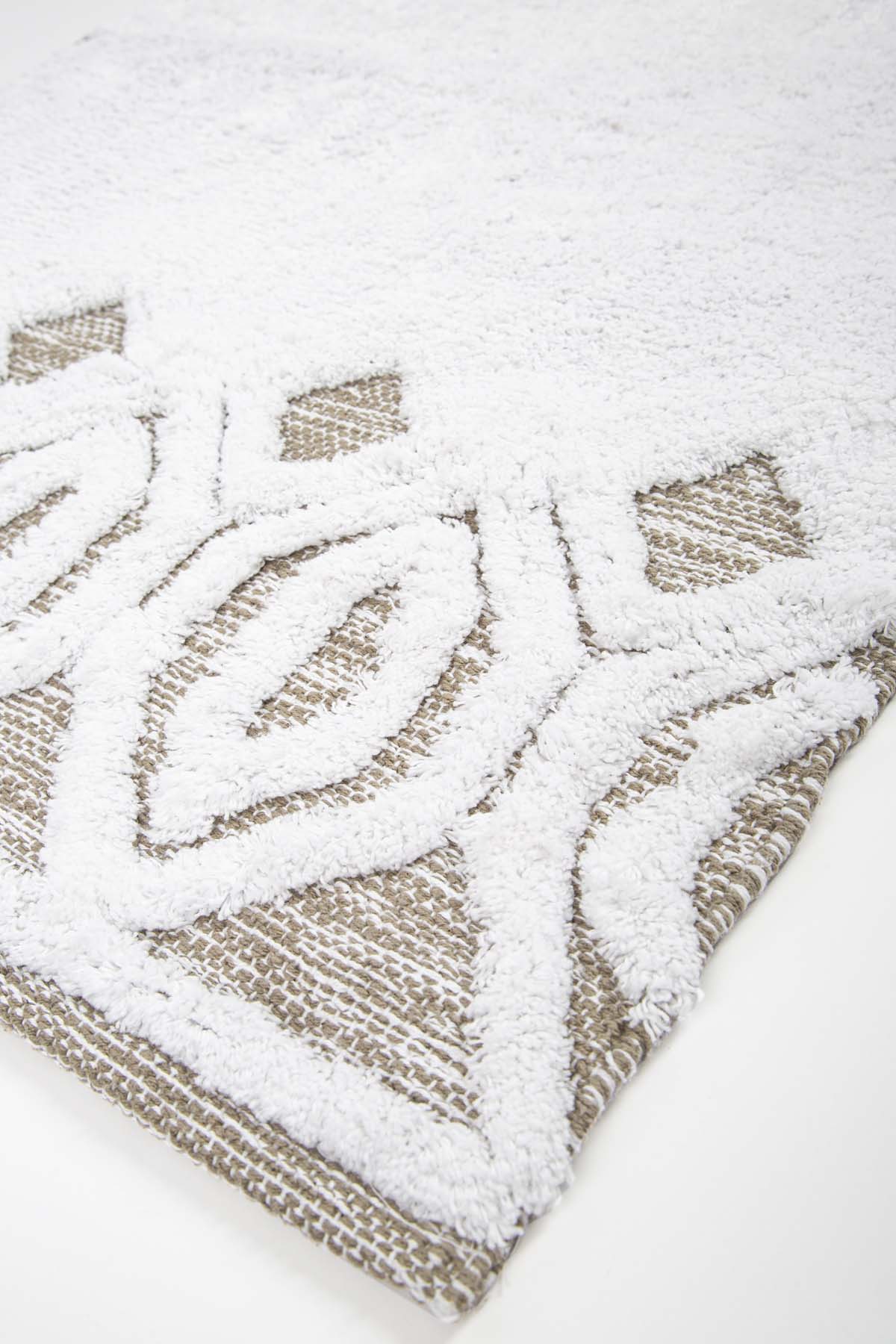 Sherry 2’li Takım Banyo Paspası %100 Pamuk 40x60 + 60x90 Bej