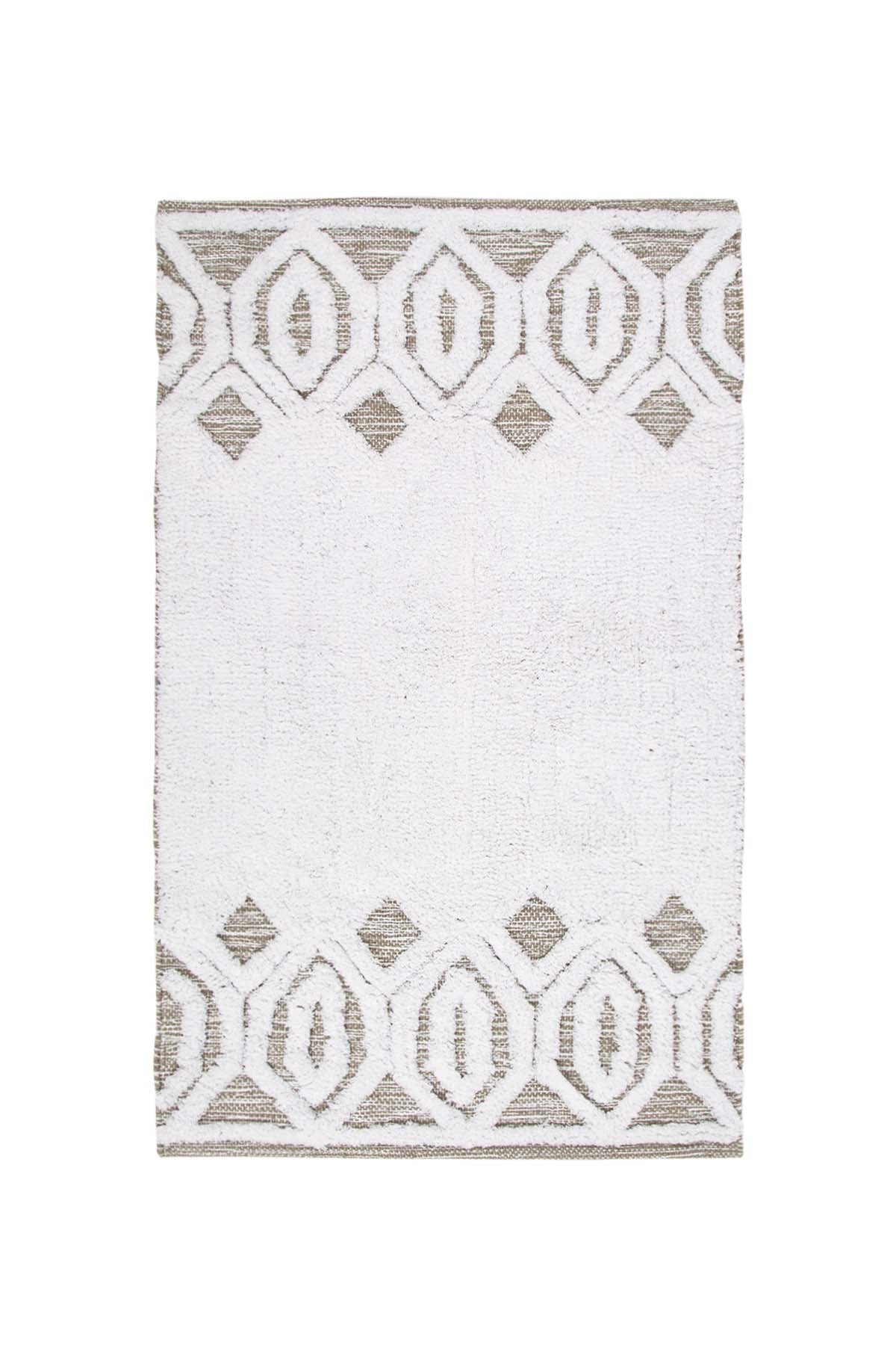 Sherry Tekli Banyo Paspası %100 Pamuk 70x110 Bej