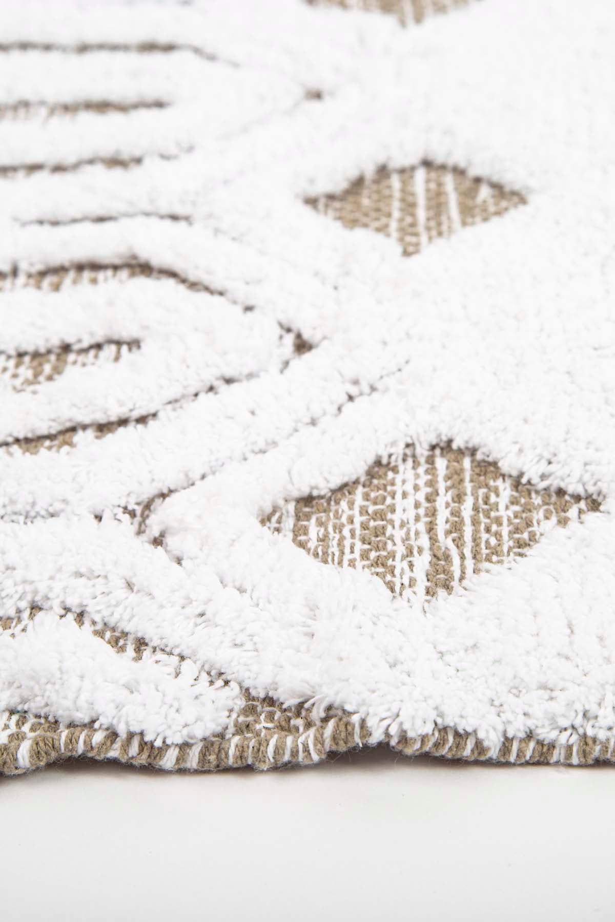 Sherry Single Bath Mat 100% Cotton 70x110 Beige