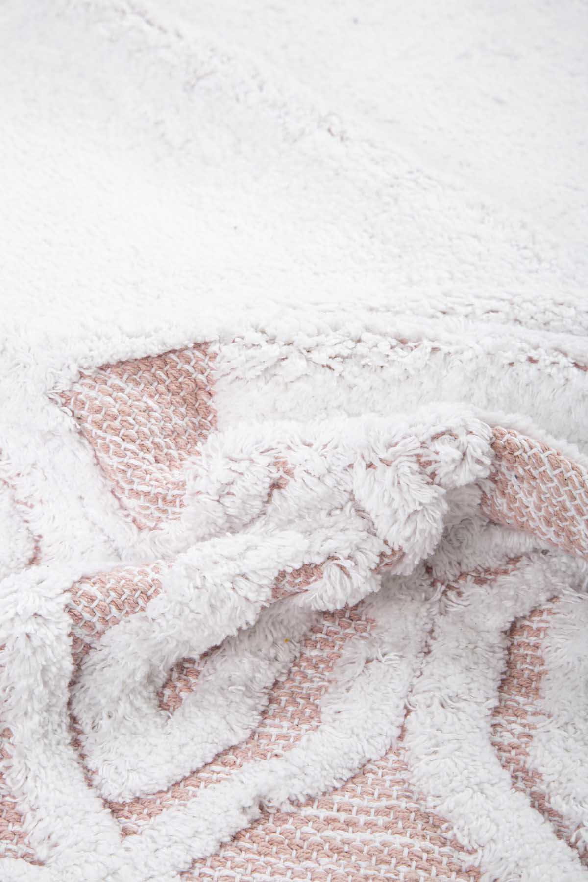 Sherry 2’li Takım Banyo Paspası %100 Pamuk 40x60 + 60x90 Pembe