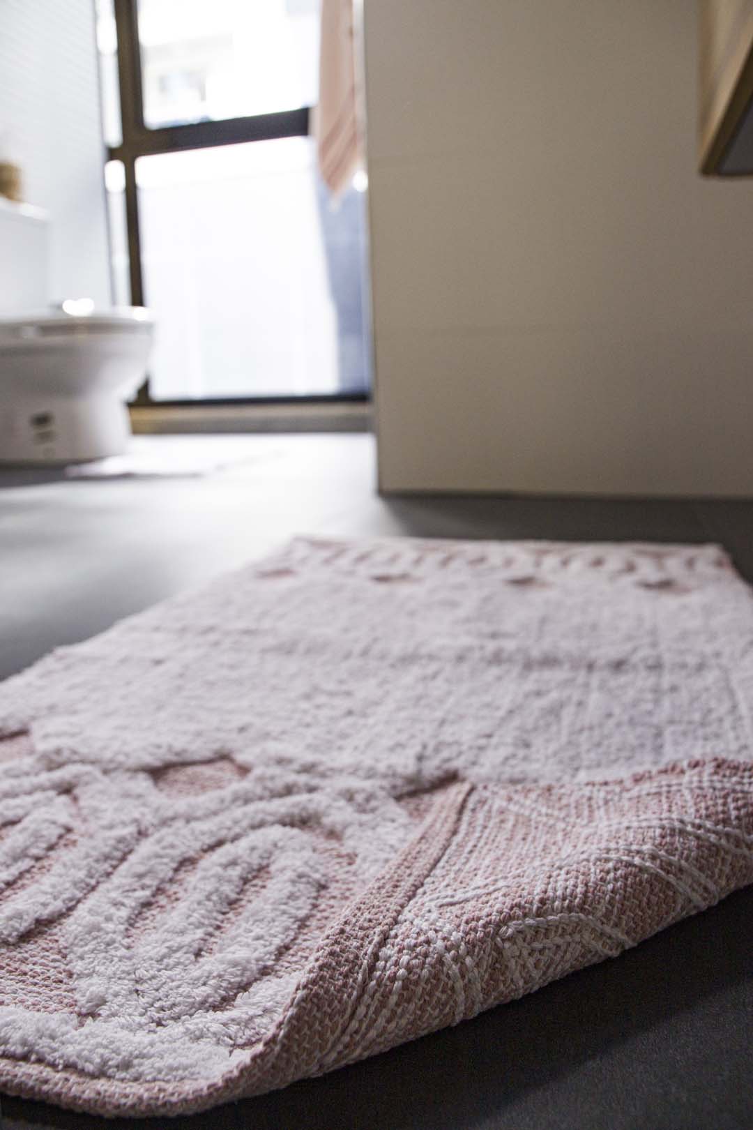 Sherry Single Bath Mat 100% Cotton 70x110 Pink