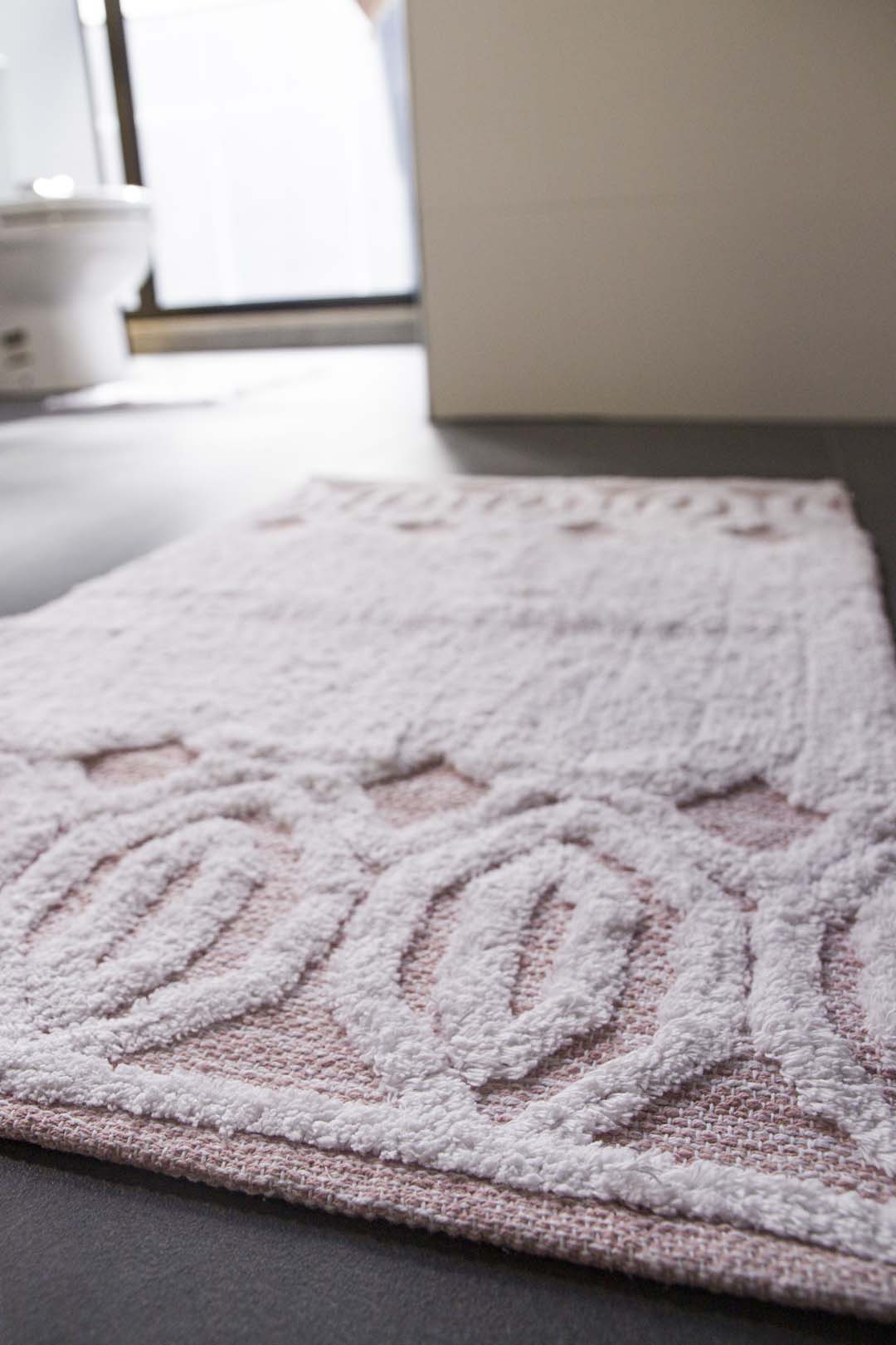 Sherry Single Bath Mat 100% Cotton 70x110 Pink
