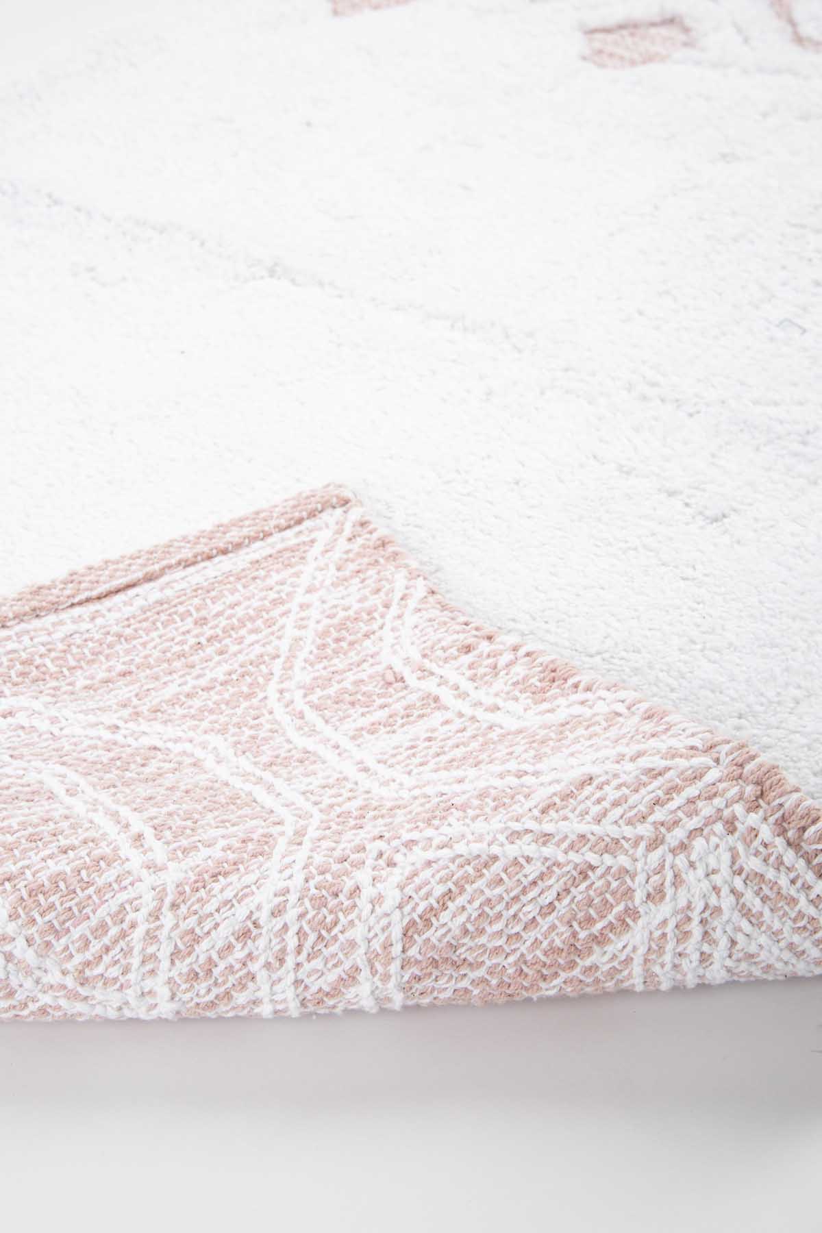 Sherry Single Bath Mat 100% Cotton 70x110 Pink