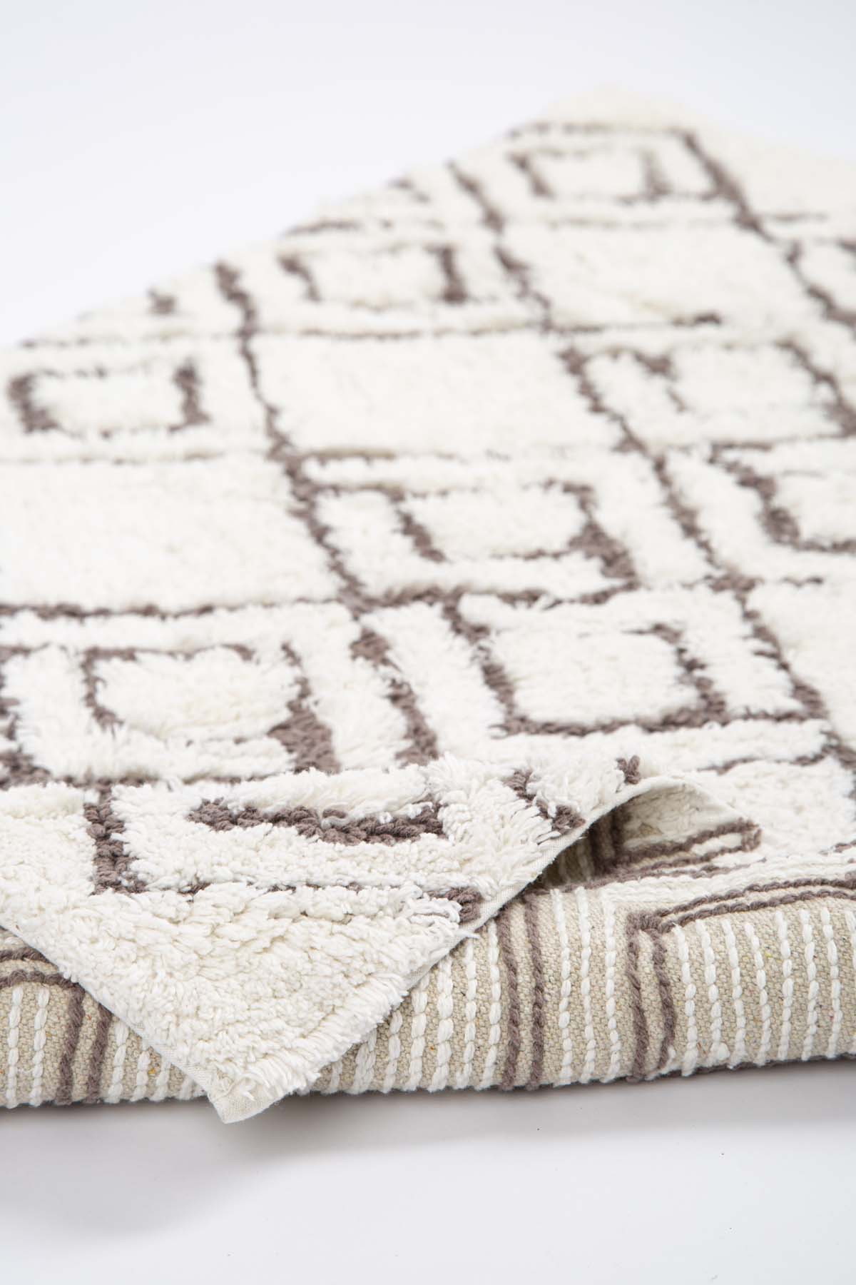 Cava 2 Piece Bath Mat Set 100% Cotton 40x60 + 60x90 Brown