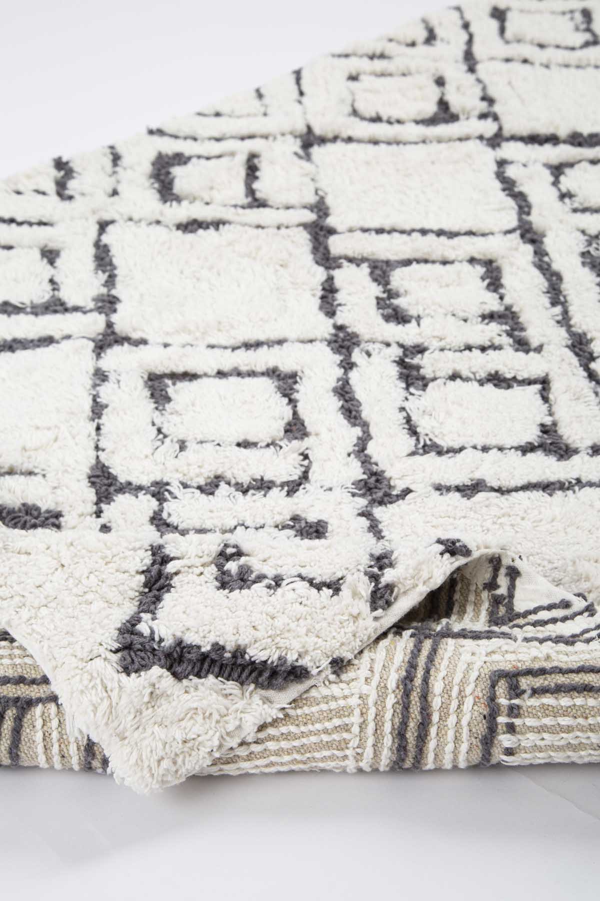 Cava 2 Piece Bath Mat Set 100% Cotton 40x60 + 60x90 Gray