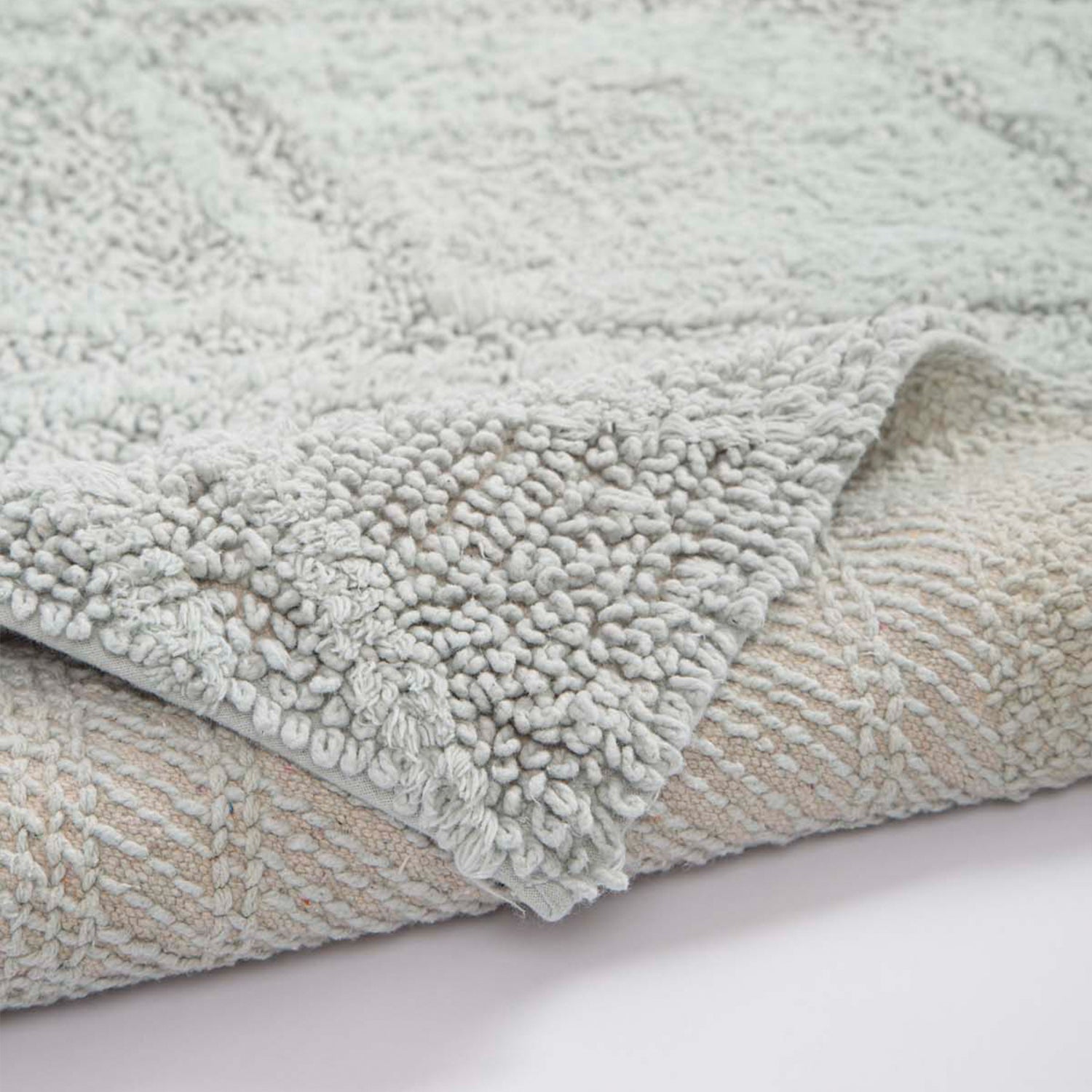 Maxi 2 Piece Bath Mat Set 100% Cotton 40x60 + 60x90 Green